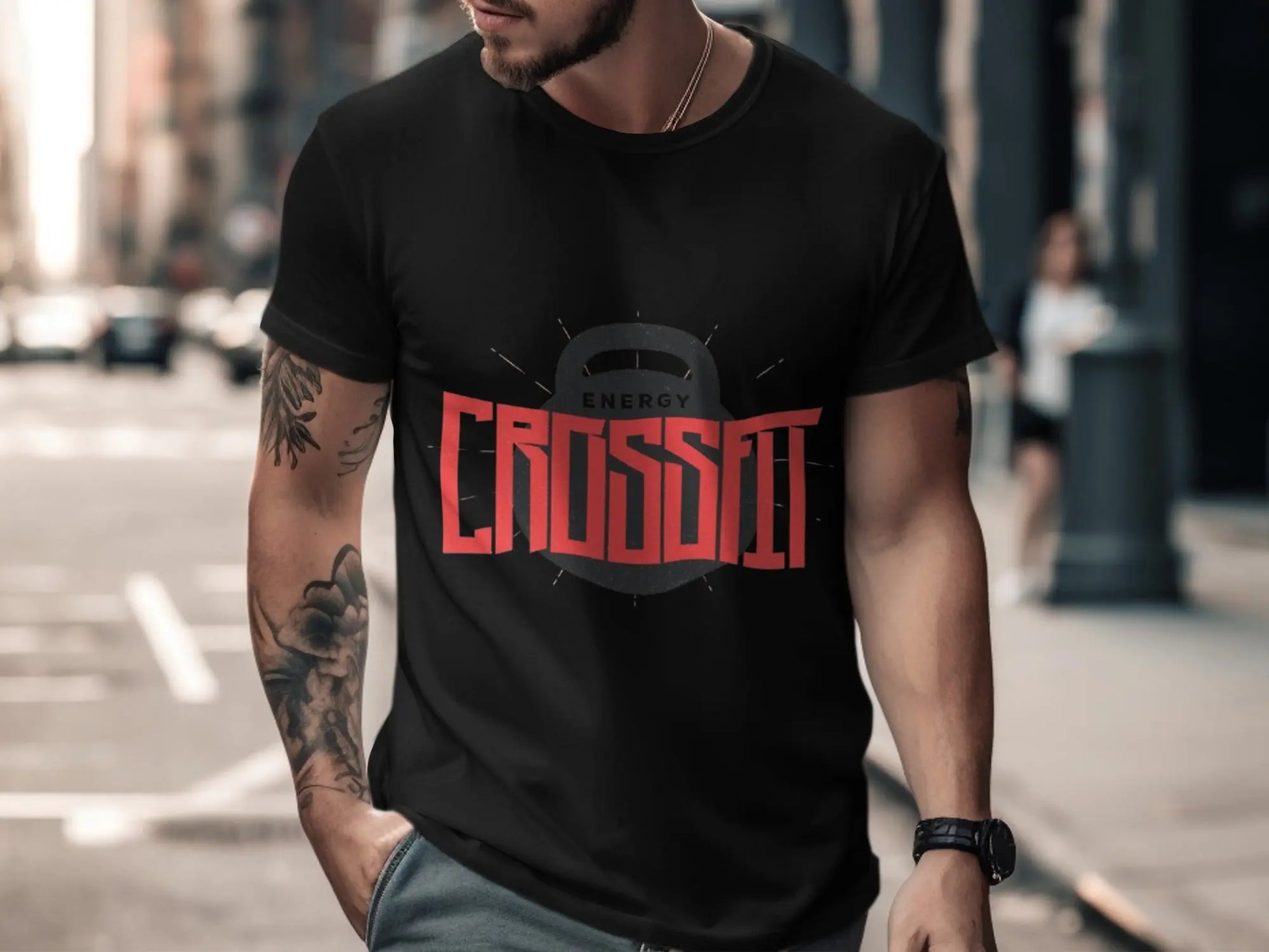 CrossFit Energy Motivational Fitness T-Shirts Boofy