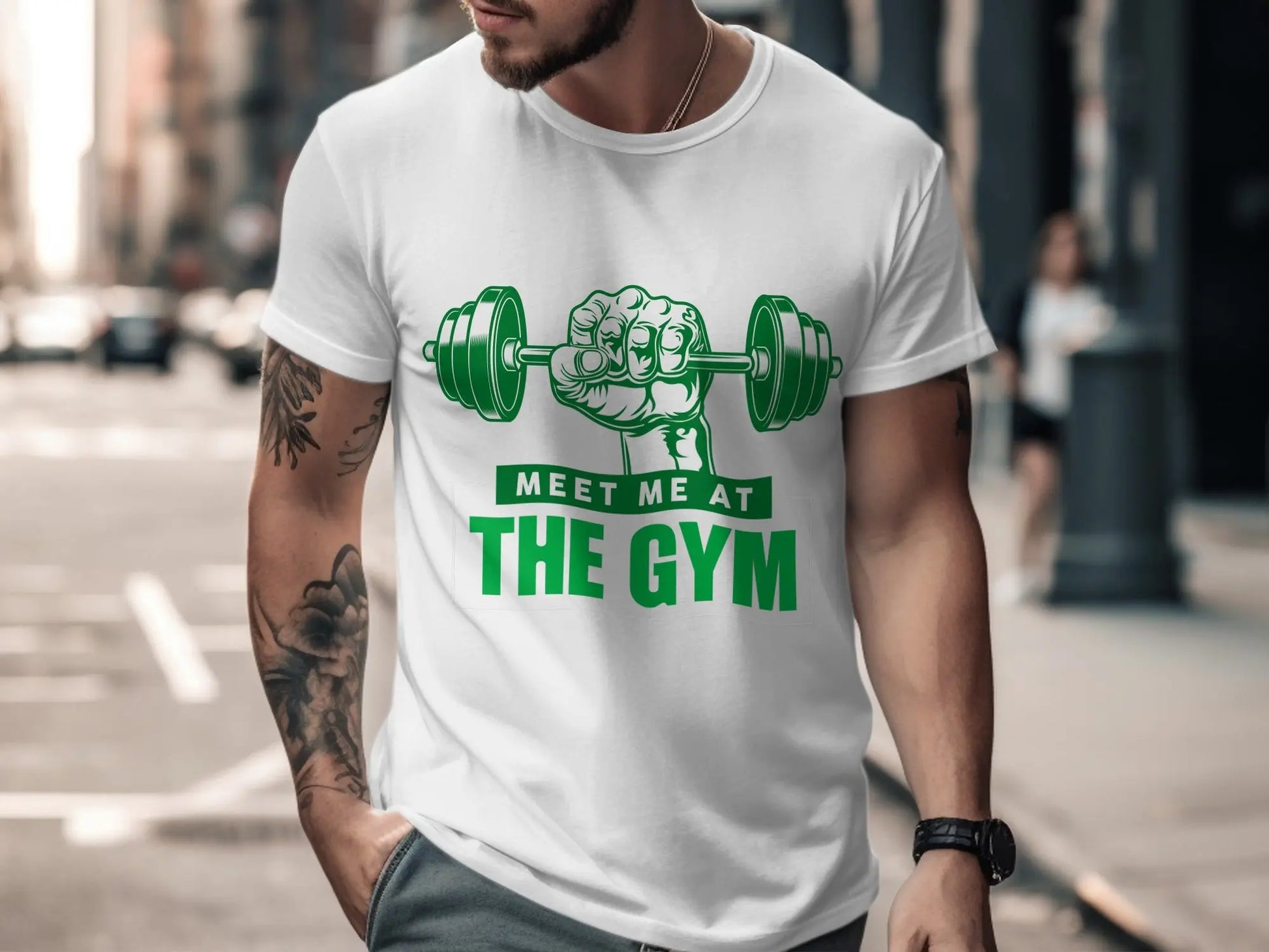 "Meet Me at the Gym" Motivational Fitness T-Shirts Boofy