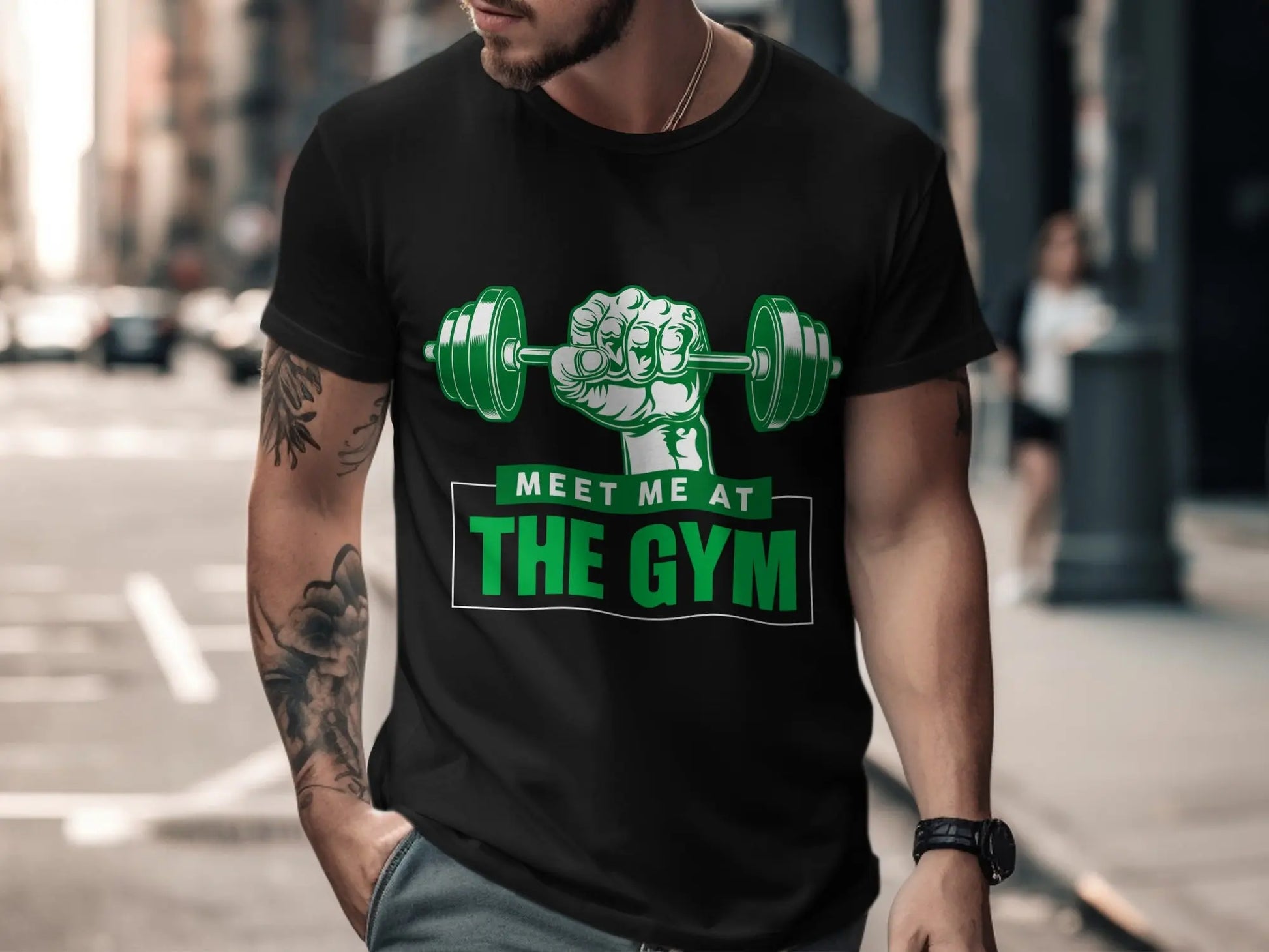 "Meet Me at the Gym" Motivational Fitness T-Shirts Boofy