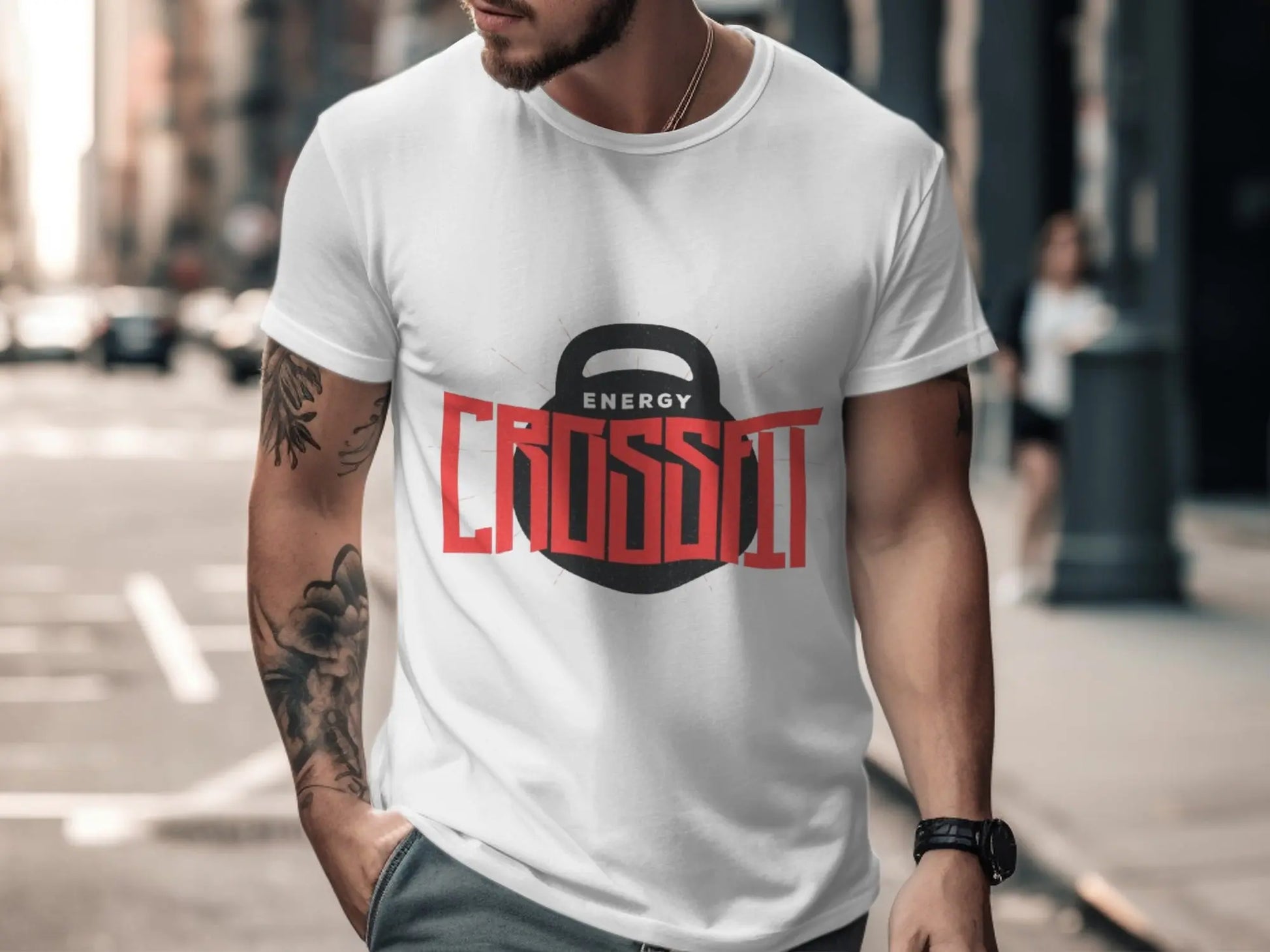 CrossFit Energy Motivational Fitness T-Shirts Boofy