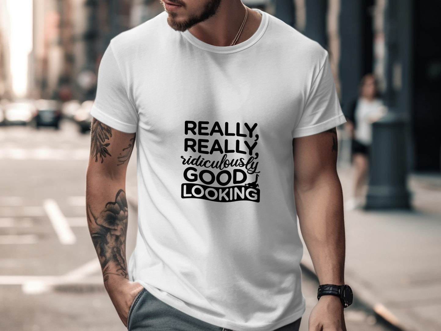 Comedy Movie T-Shirt: "Really Really Ridiculously Good Looking"