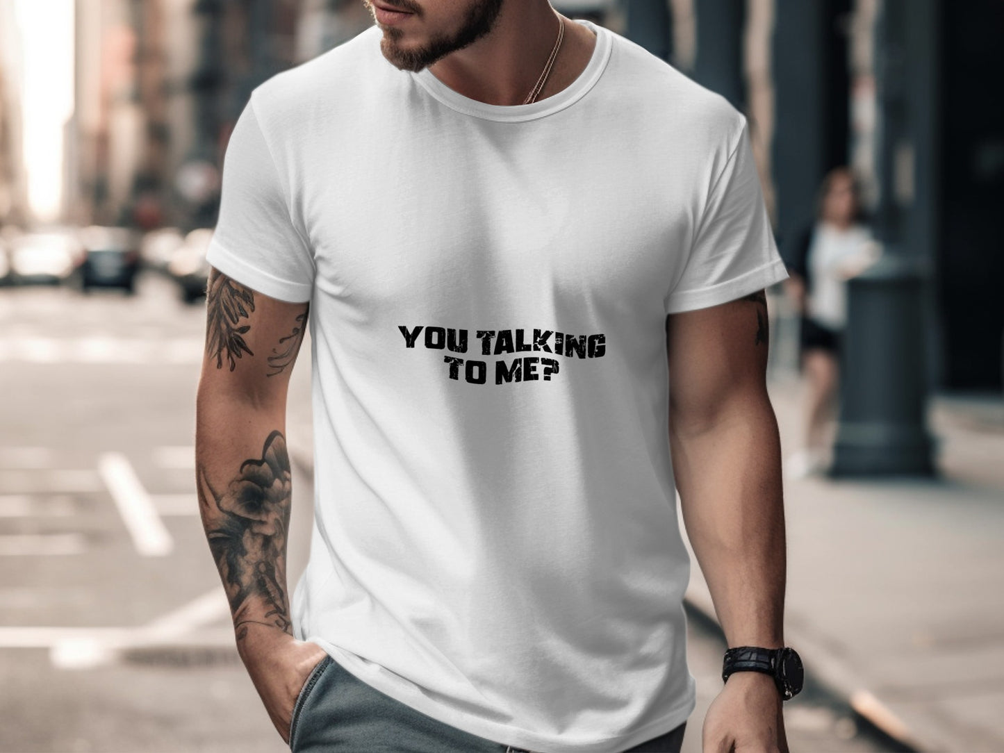 Classic Movie T-Shirt: "You Talking To Me" Quote Movie Phrase