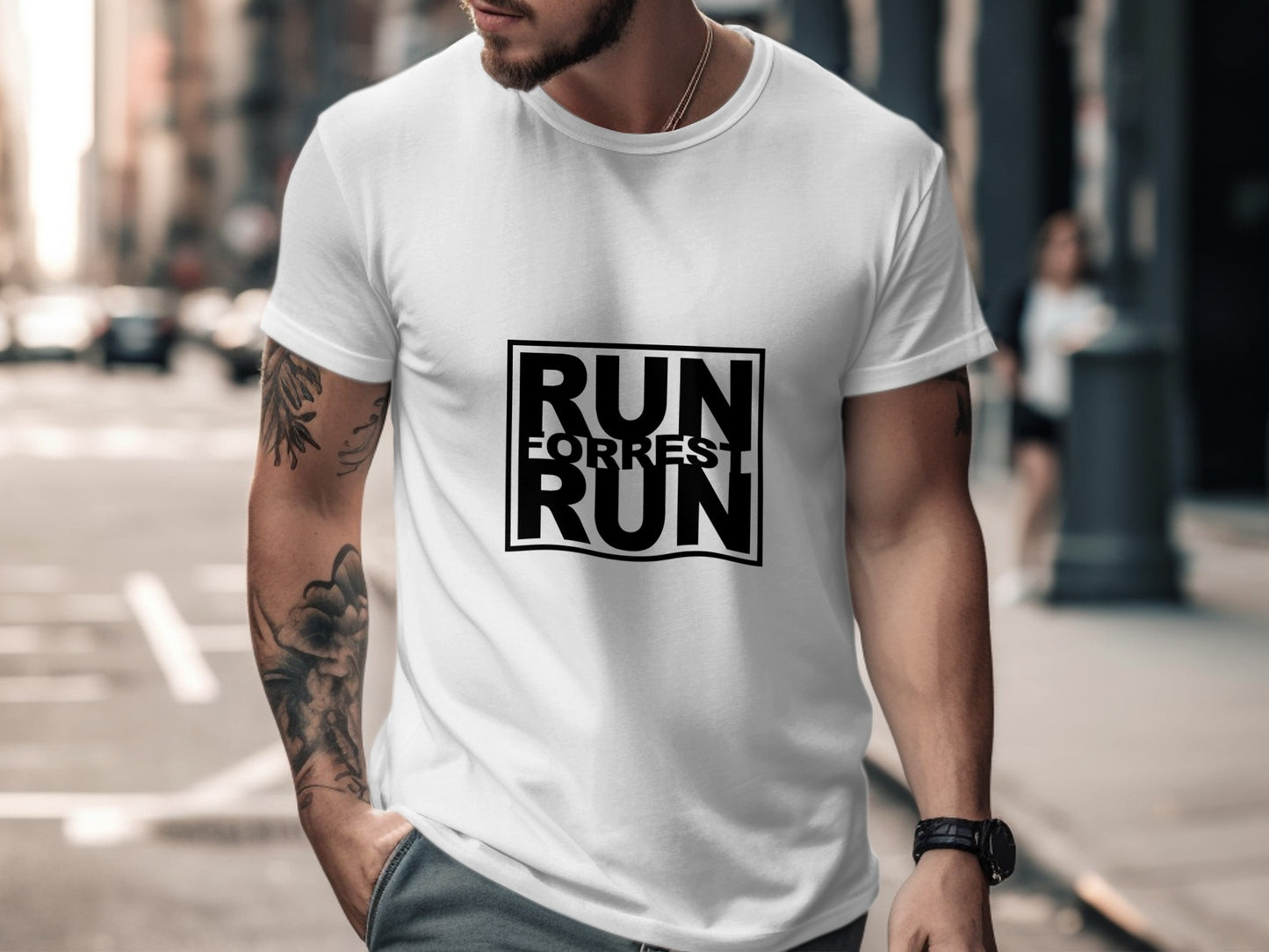 Classic Movie T-Shirt: "Run Forrest Run" Inspiration Graphic Art Design
