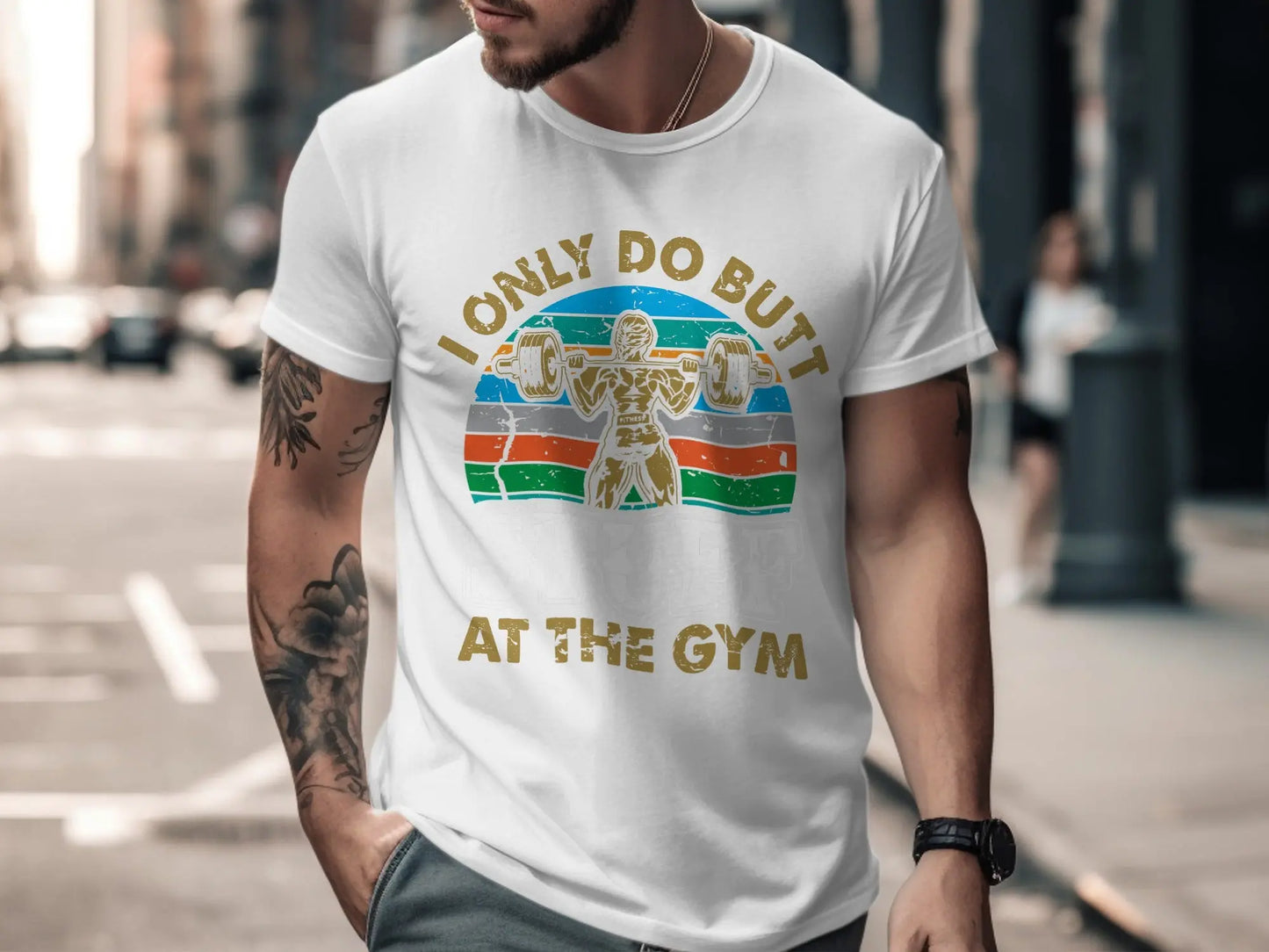 Humorous "I Only Do Butt At The Gym" T-Shirts Boofy
