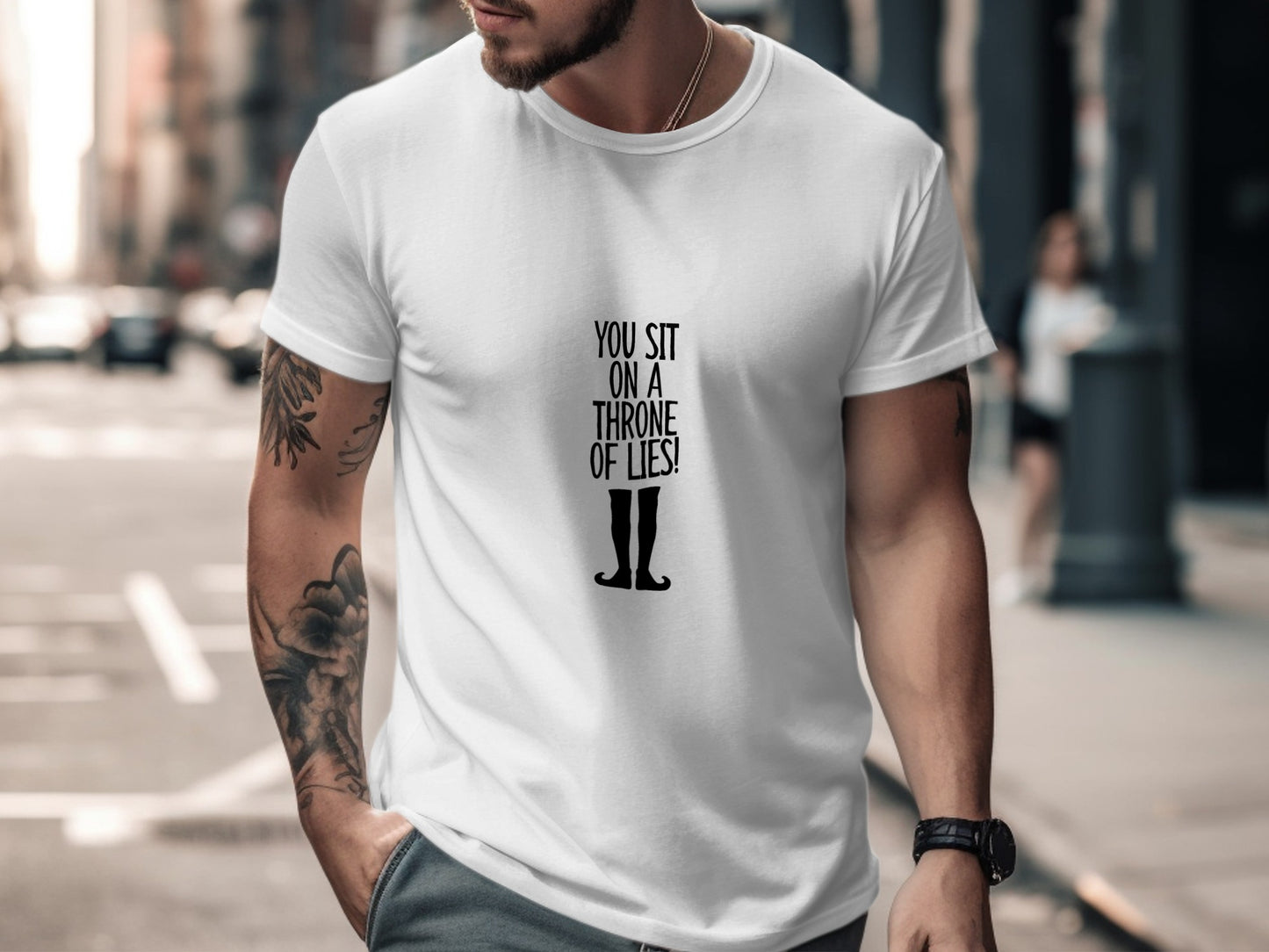 Christmas Movie T-Shirt: "You Sit On A Throne of Lies" Funny Quote