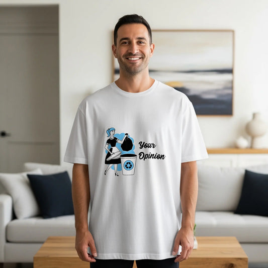 Retro Maid Disposing Your Opinion Graphic T-Shirts Boofy