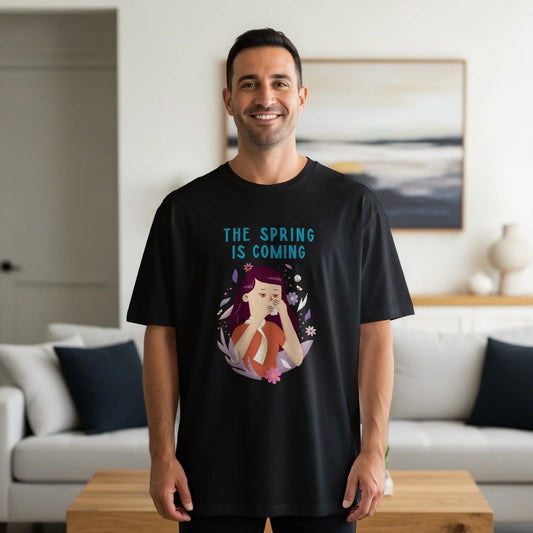 The Spring is Coming Graphic Tee for Seasonal Wear Boofy