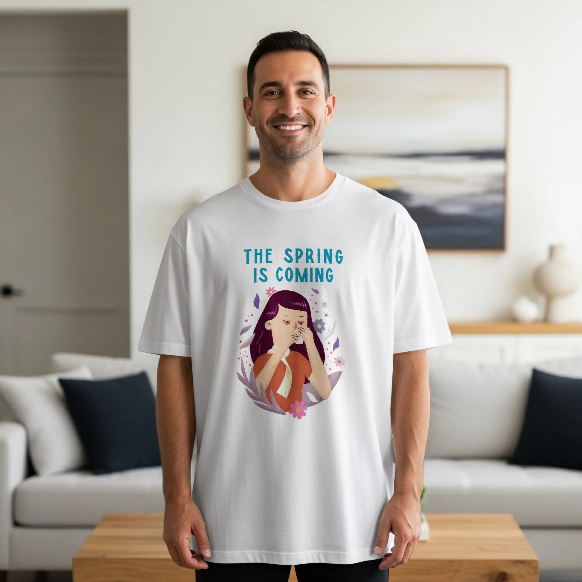 The Spring is Coming Graphic Tee for Seasonal Wear Boofy