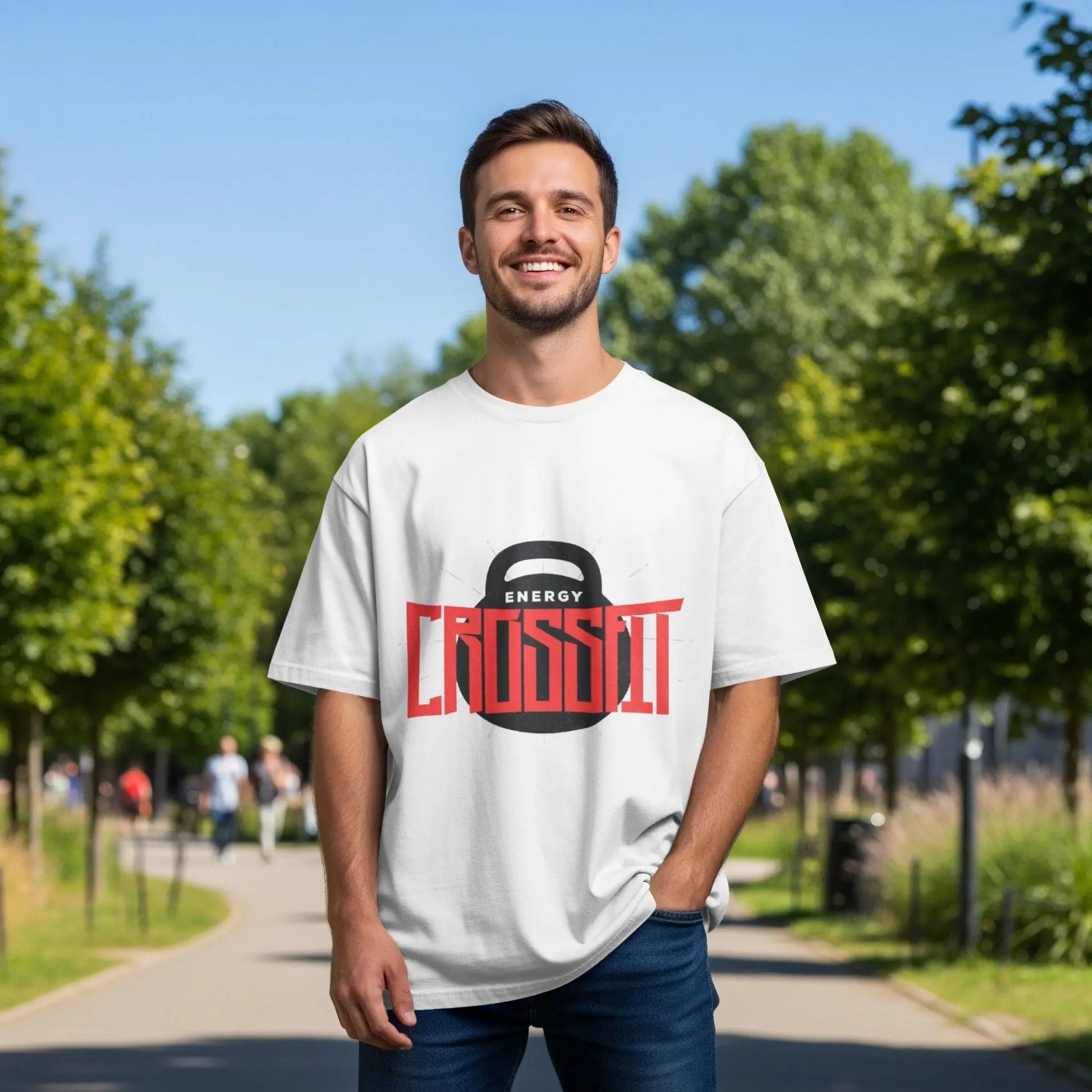 CrossFit Energy Motivational Fitness T-Shirts Boofy