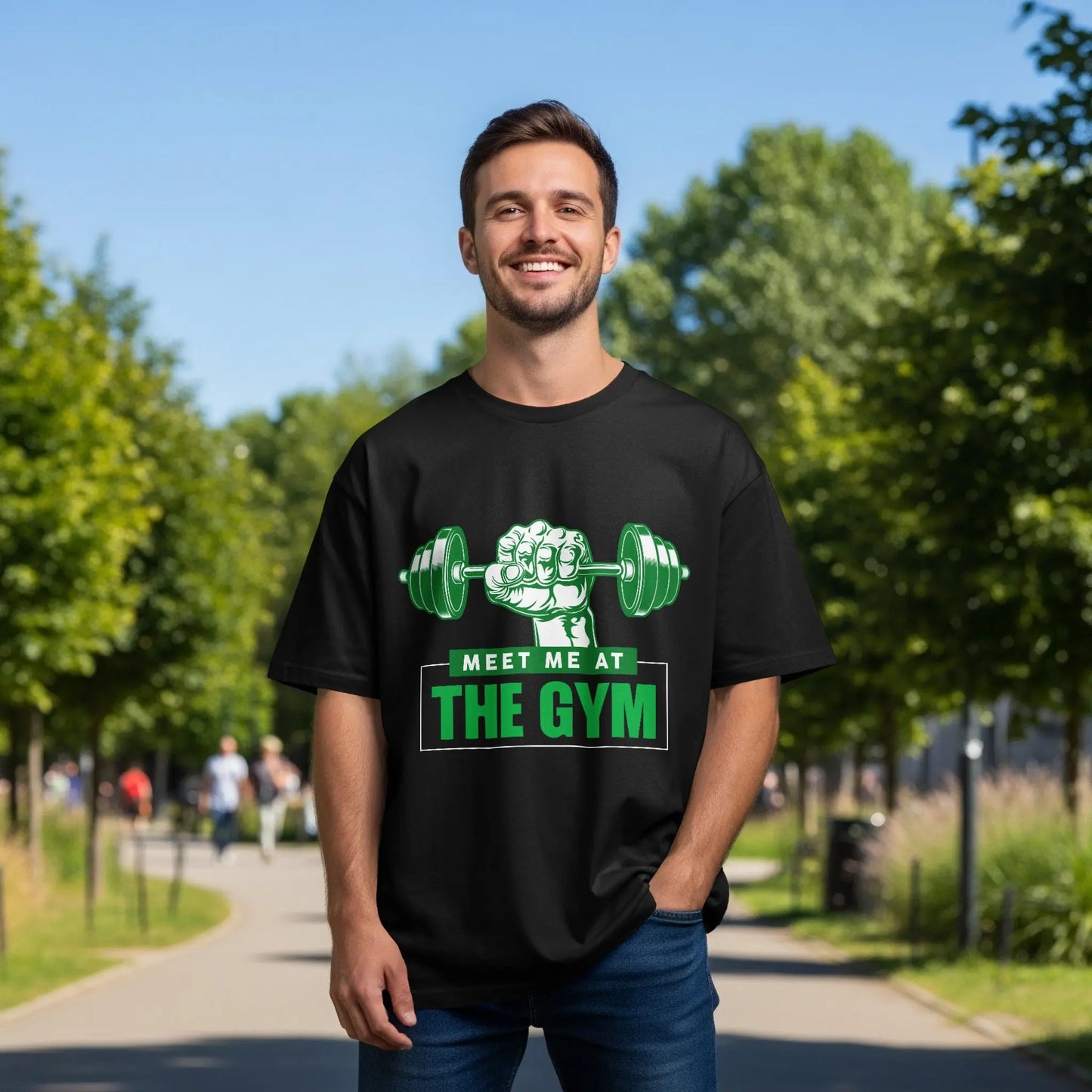 "Meet Me at the Gym" Motivational Fitness T-Shirts Boofy
