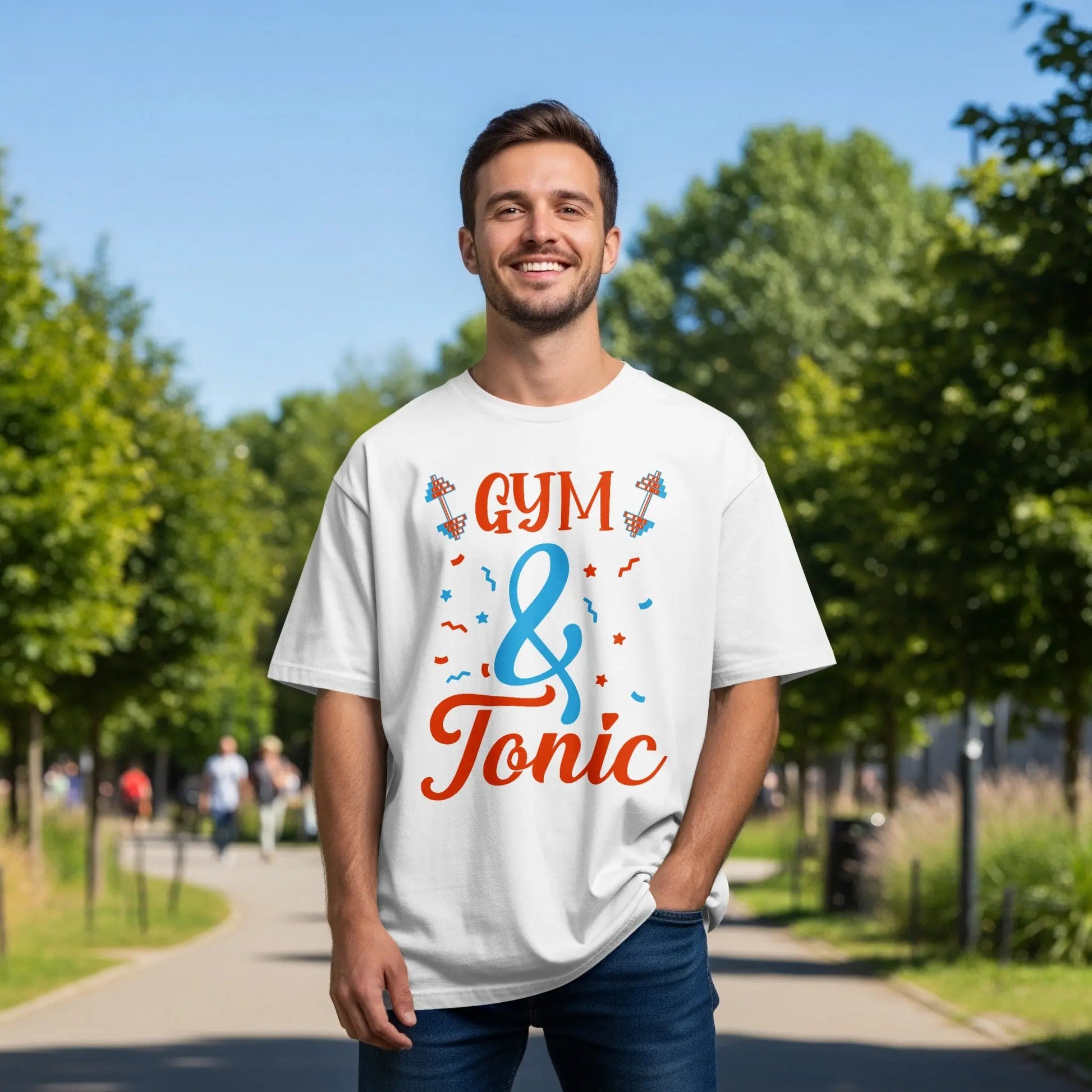 "Gym and Tonic" Motivational Quote T-Shirt Boofy