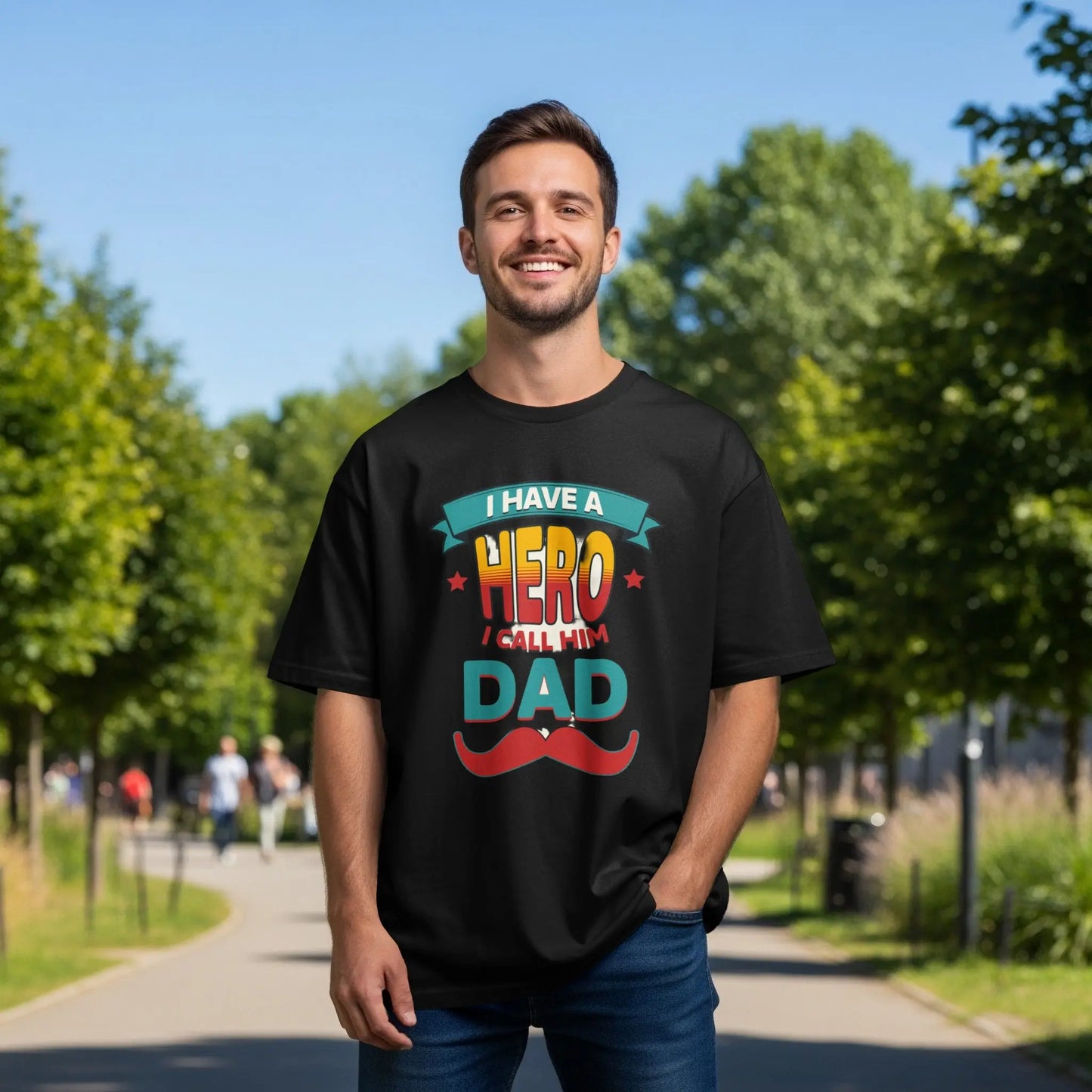 "I Have A Hero I Call Him Dad" Graphic T-Shirts Boofy