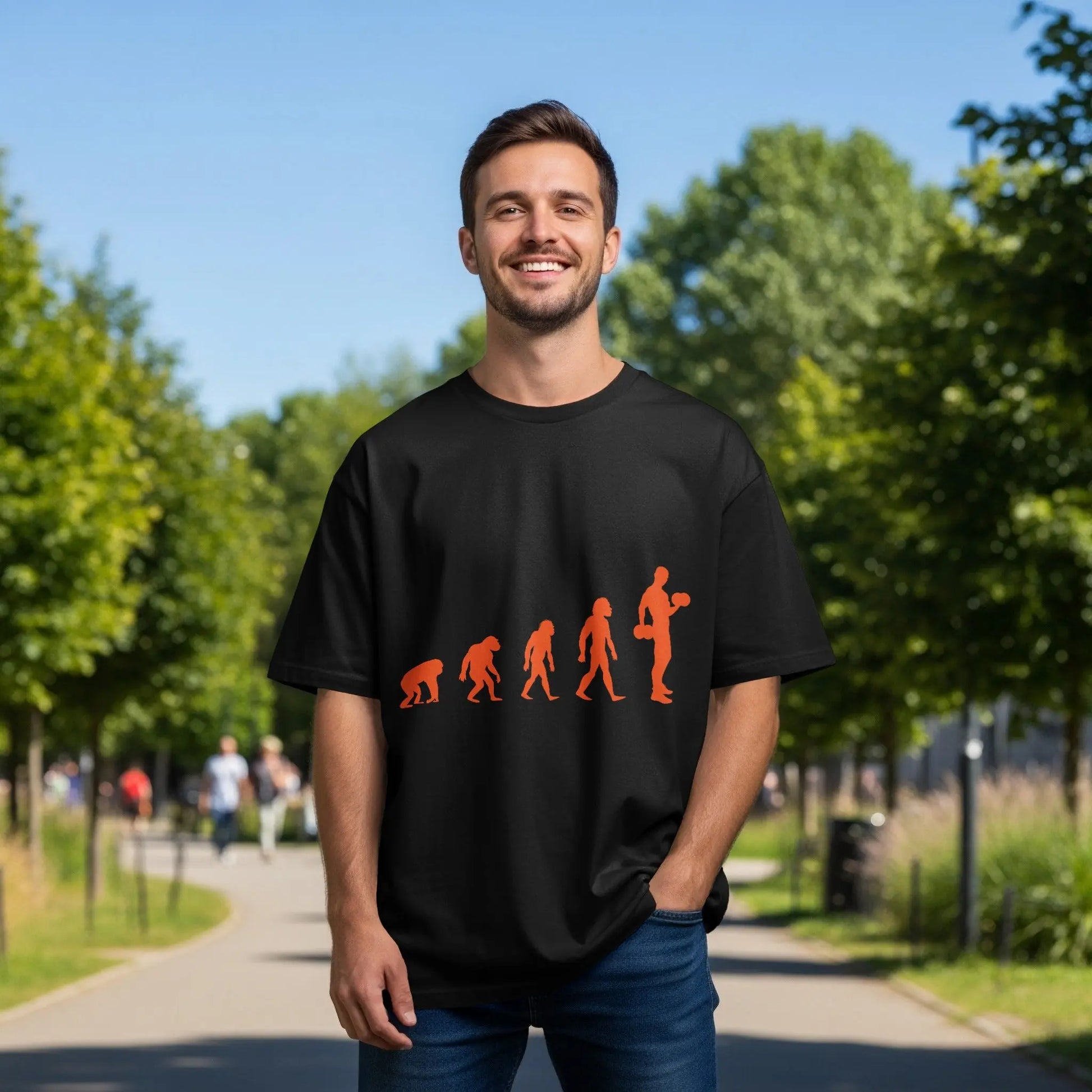 Evolution Lifting Progression Man Graphic T-Shirts Boofy