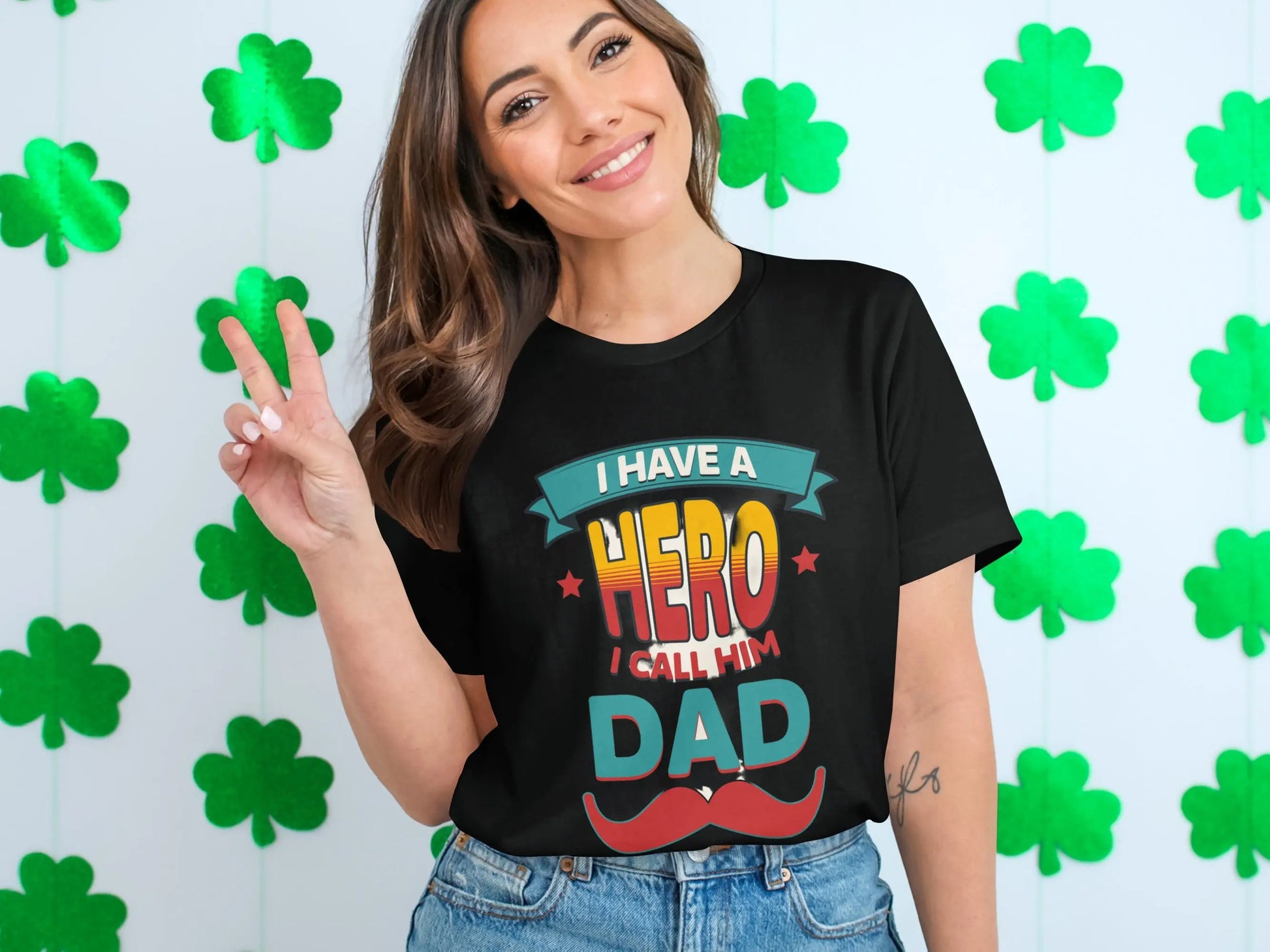 "I Have A Hero I Call Him Dad" Graphic T-Shirts Boofy