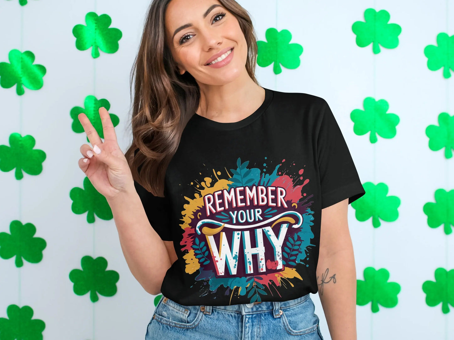 Motivational T-Shirt: "Remember Your Why" Quote Art Daily Reminder