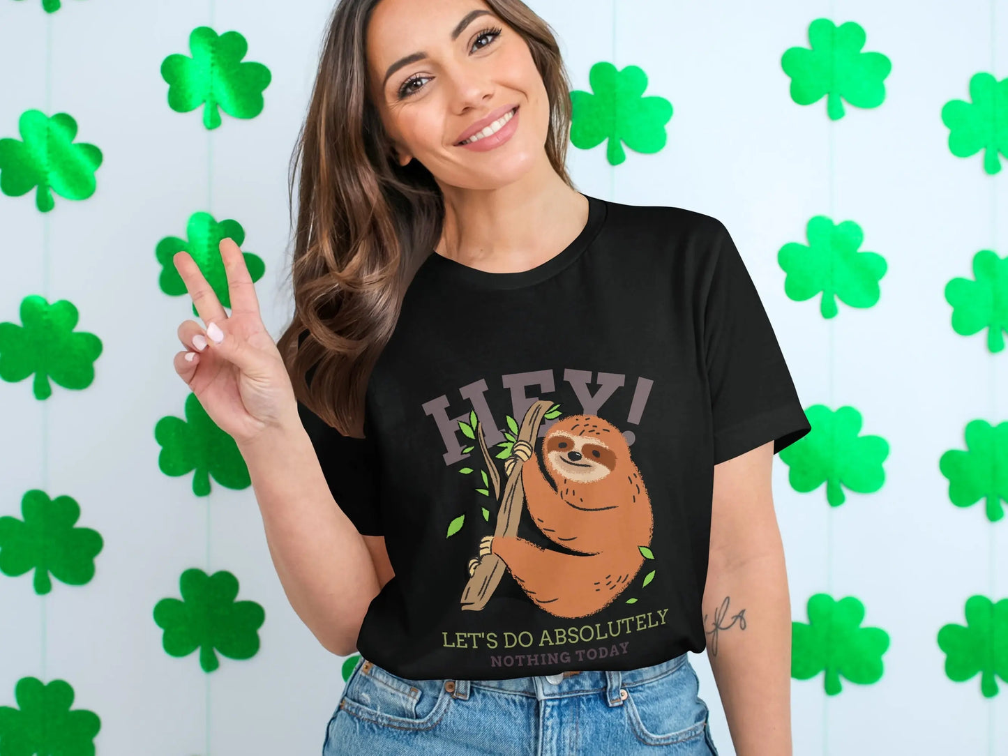 Sloth "Hey Let's Do Absolutely Nothing Today" T-Shirts Boofy
