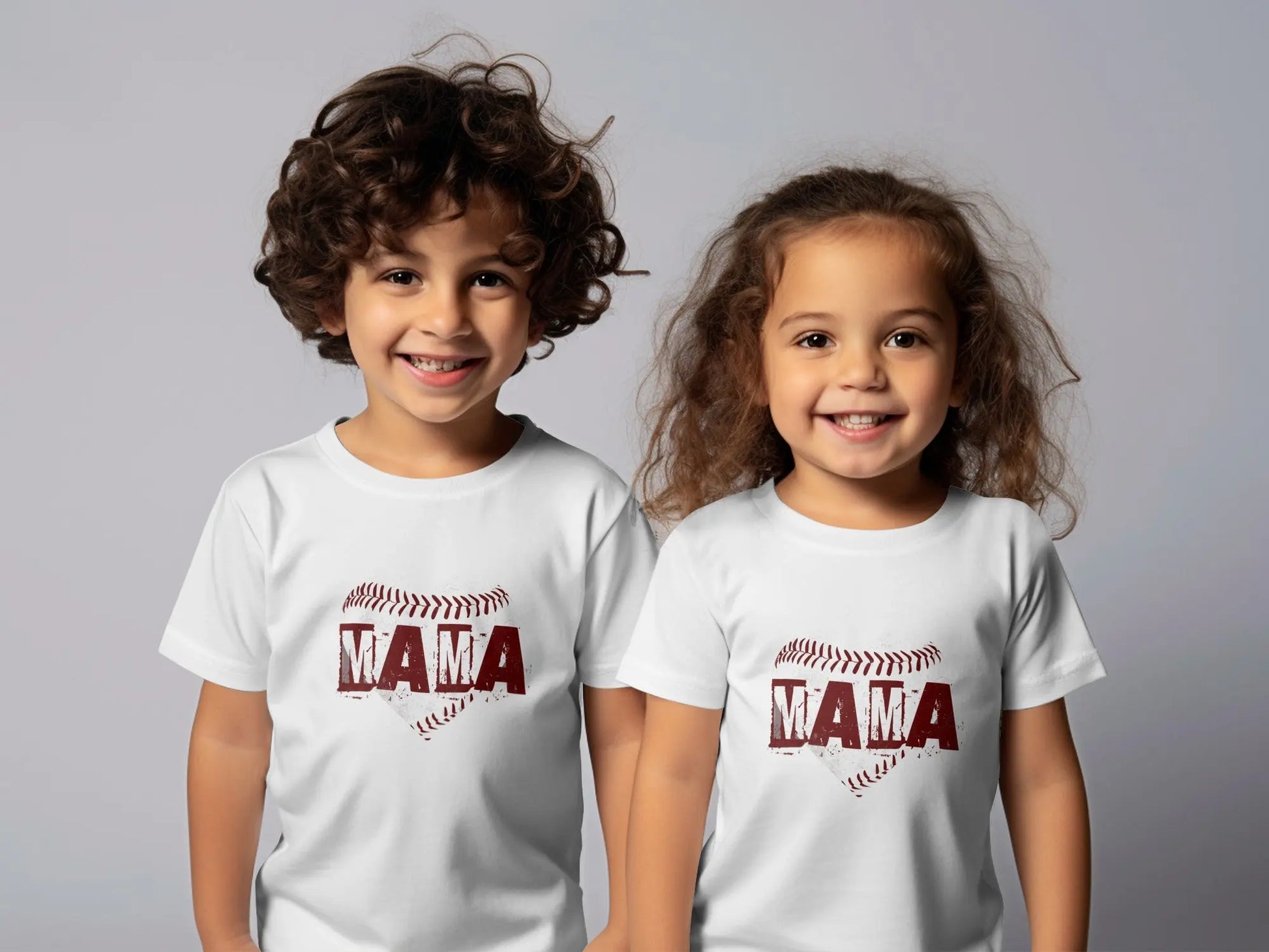 Baseball Love Mama Graphic Heart T-Shirts Boofy