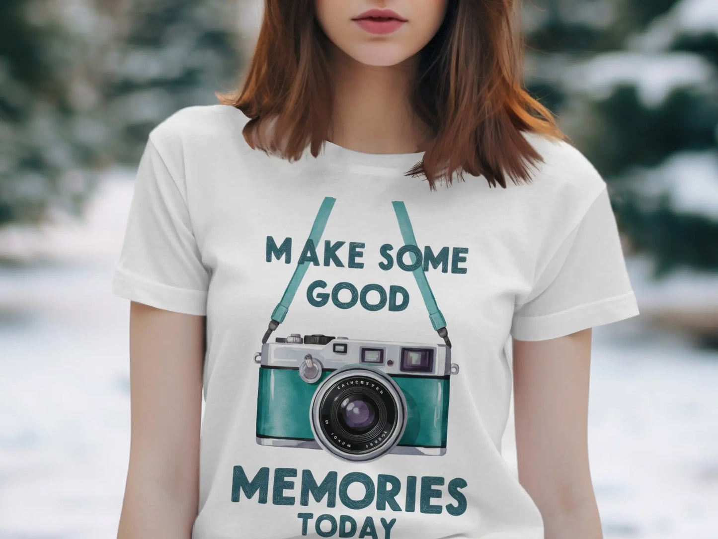 Photography T-Shirt: "Make Some Good Memories Today" Vintage Camera