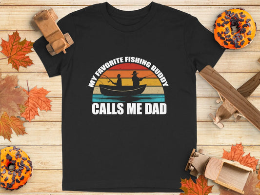 Retro Fishing Boat and Sunset Graphic T-Shirt Boofy