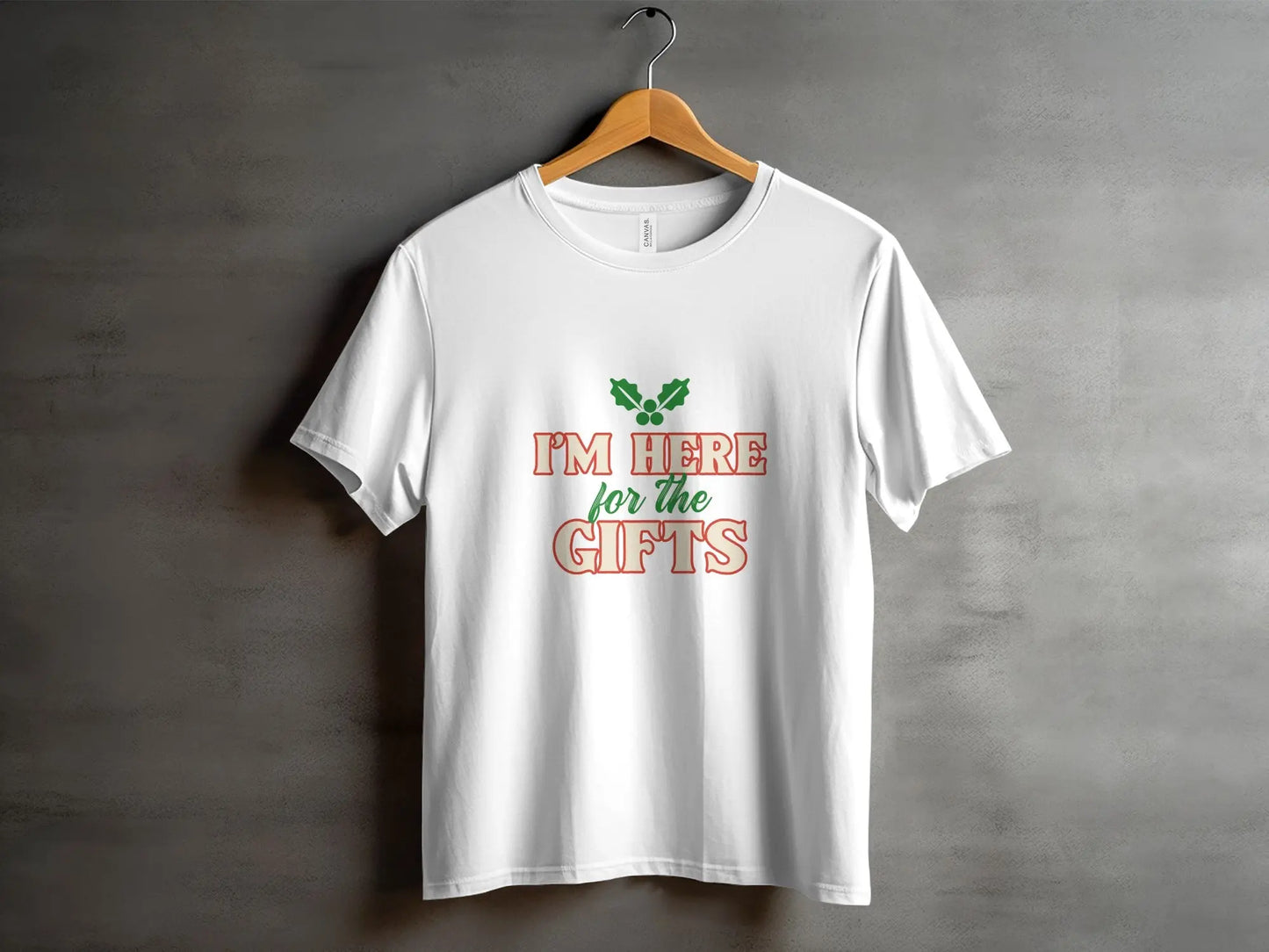 Festive Holiday "I'm Here For The Gifts" T-Shirts Boofy