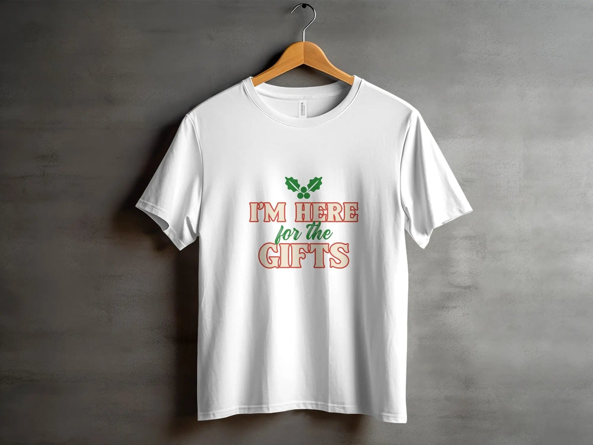 Festive Holiday "I'm Here For The Gifts" T-Shirts Boofy