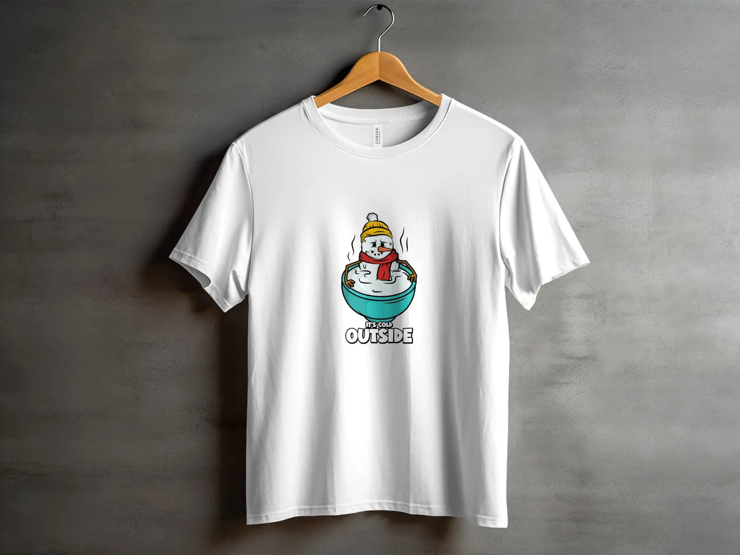 "It's Cold Outside" Snowman Humor Winter T-Shirts Boofy