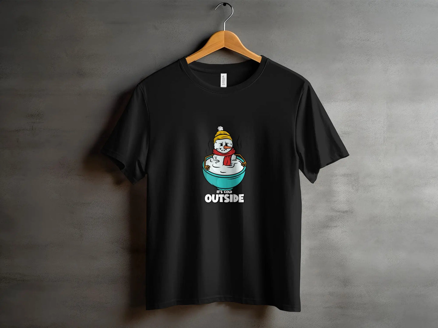 "It's Cold Outside" Snowman Humor Winter T-Shirts Boofy
