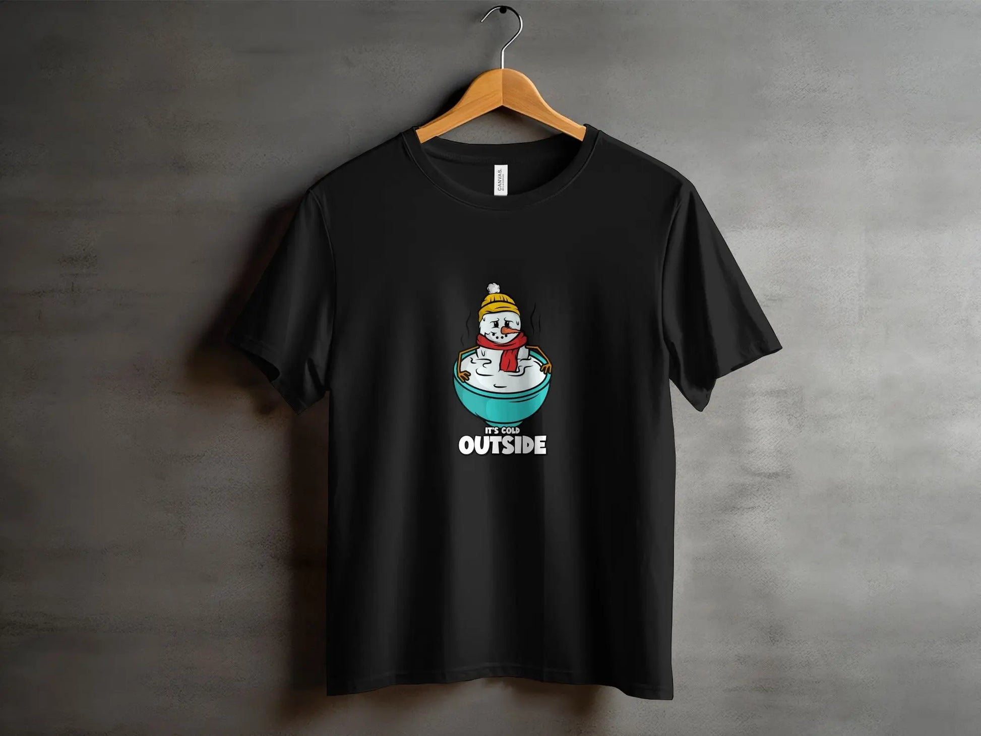 "It's Cold Outside" Snowman Humor Winter T-Shirts Boofy