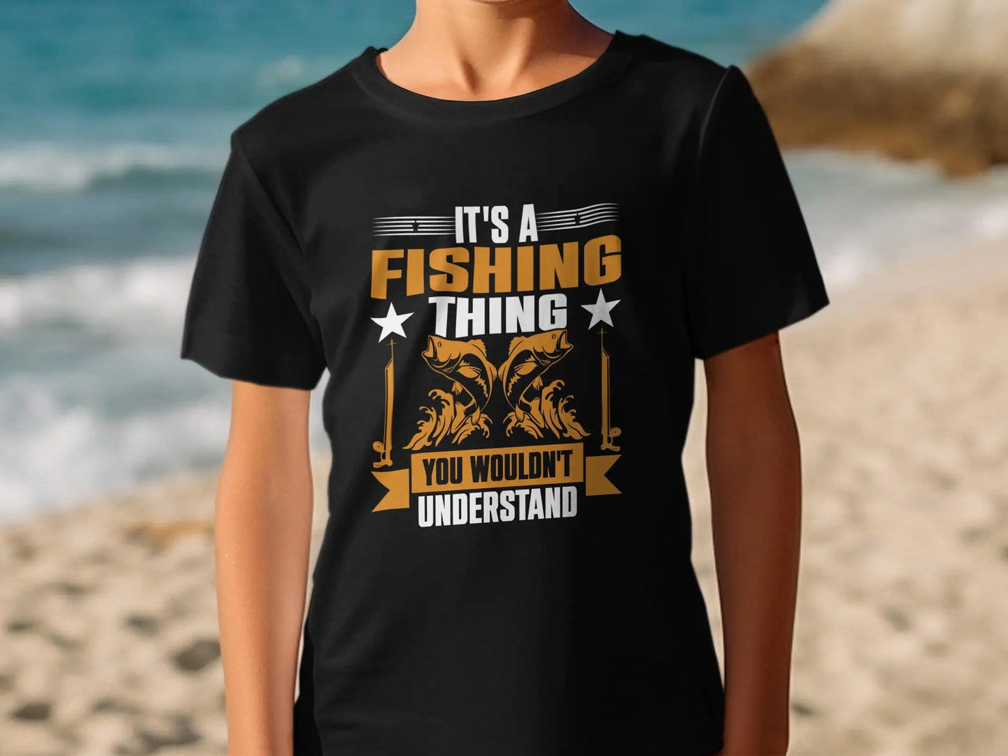Retro "You Wouldn't" Fishing Design T-Shirt Boofy