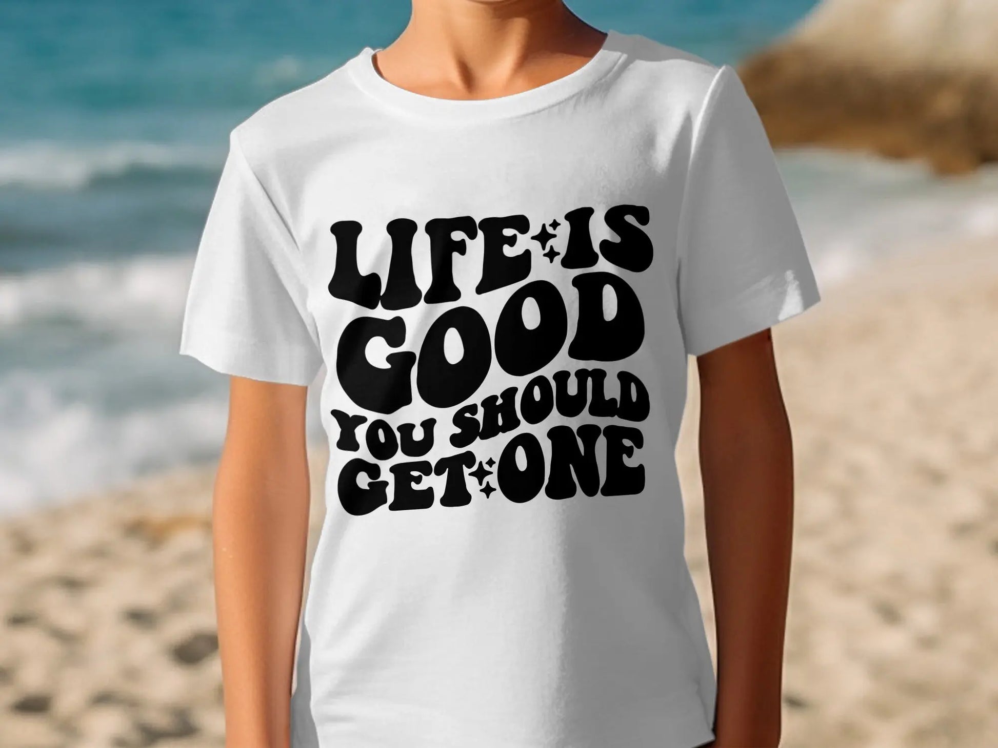 "Life Is Good You Should Get One" Trendy Statement T-Shirts Boofy