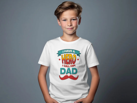 "I Have A Hero I Call Him Dad" Graphic T-Shirts Boofy