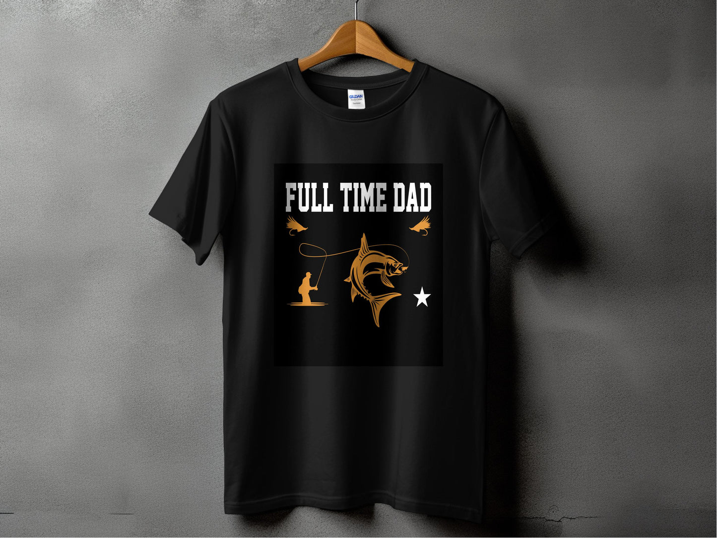 No Days Off, All Heart - Fishing Tshirt