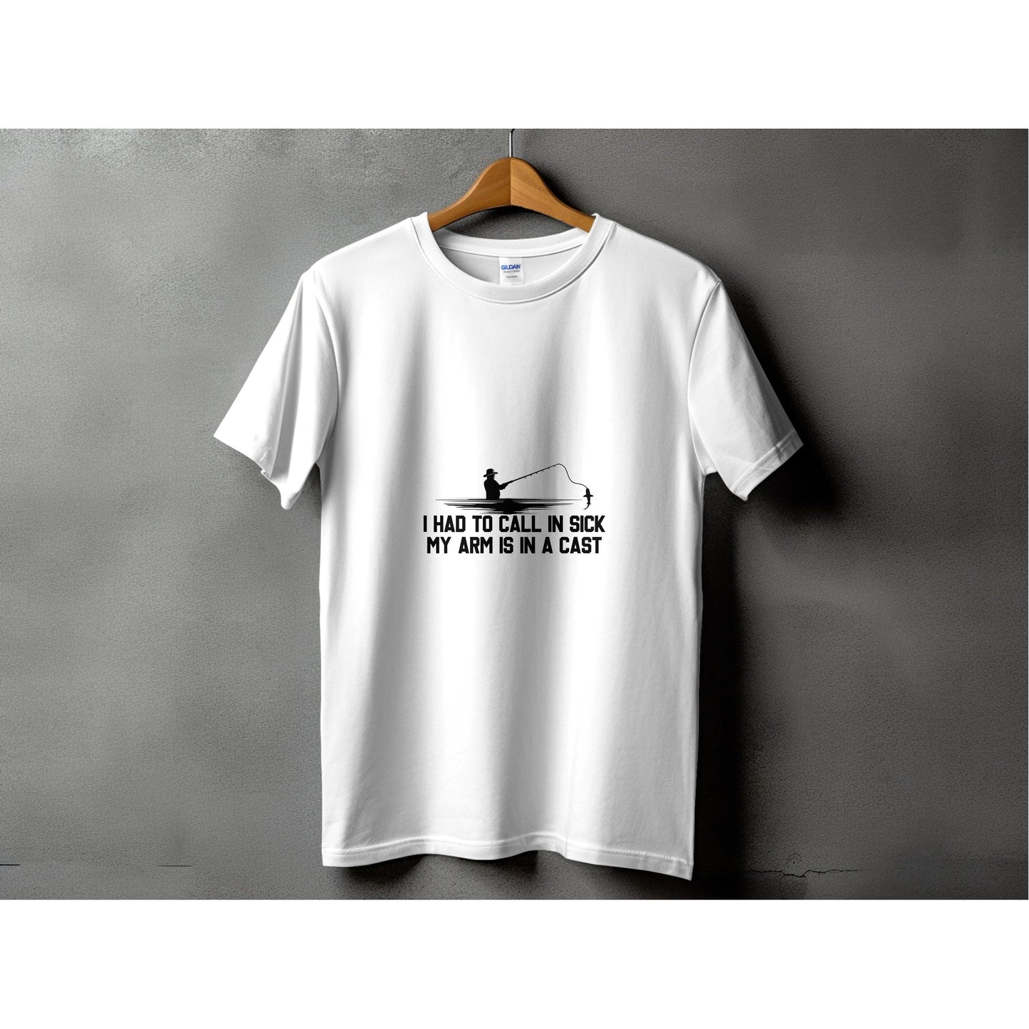 Out of Office. Hooked on Humor - Fishing Tshirt