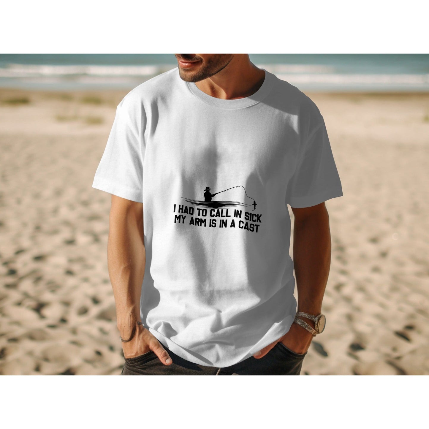 Out of Office. Hooked on Humor - Fishing Tshirt