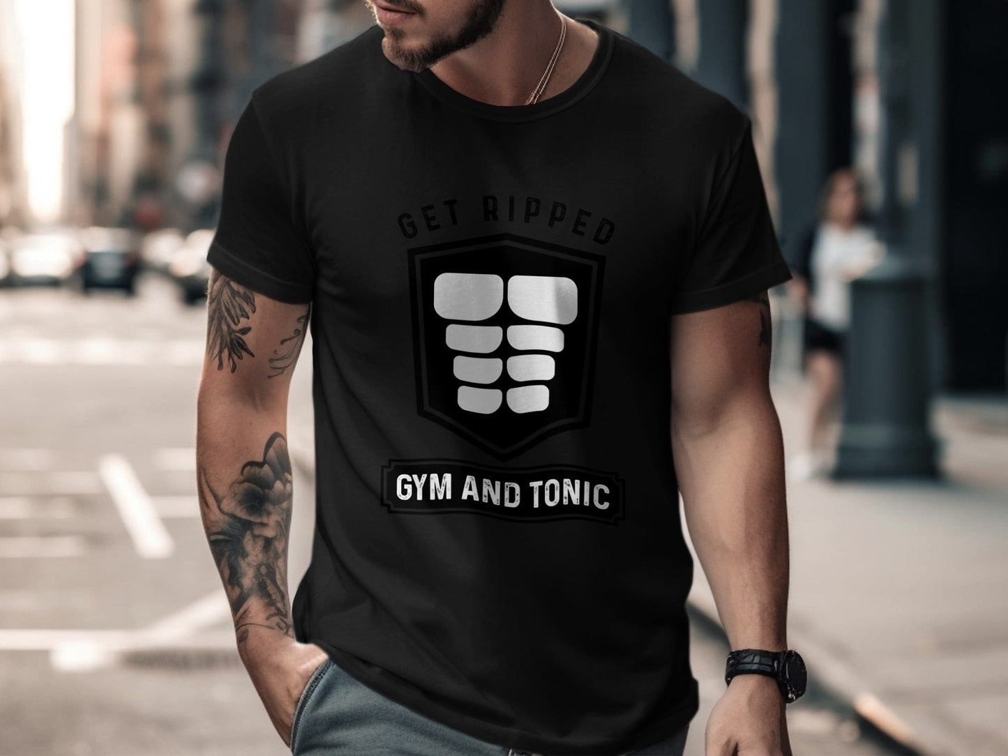 Lift Heavy. Laugh Hard - Cotton Tshirt