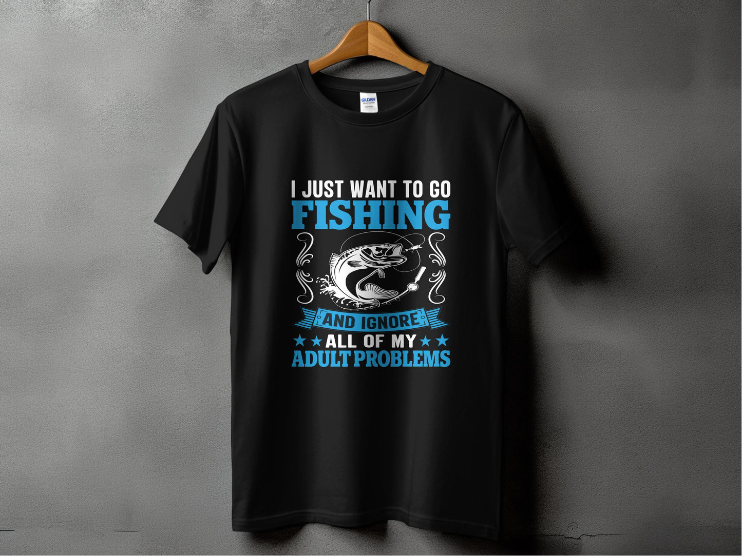 Escape the Chaos, Embrace the Calm- Fishing Tshirt
