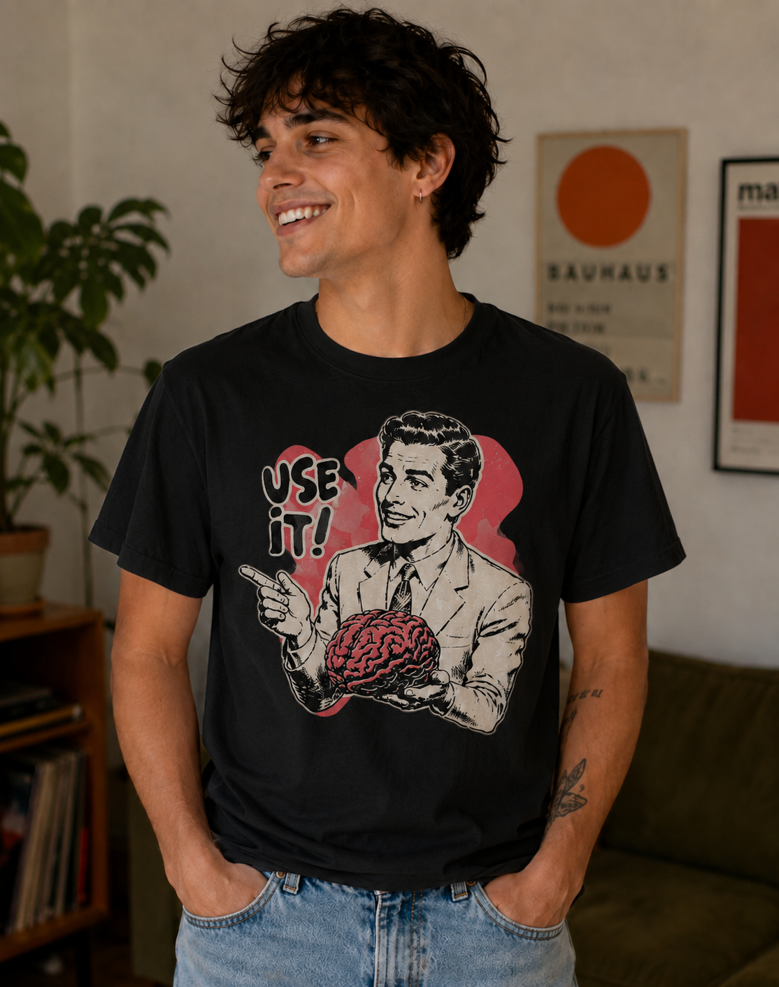 Use Brain Funny Tee