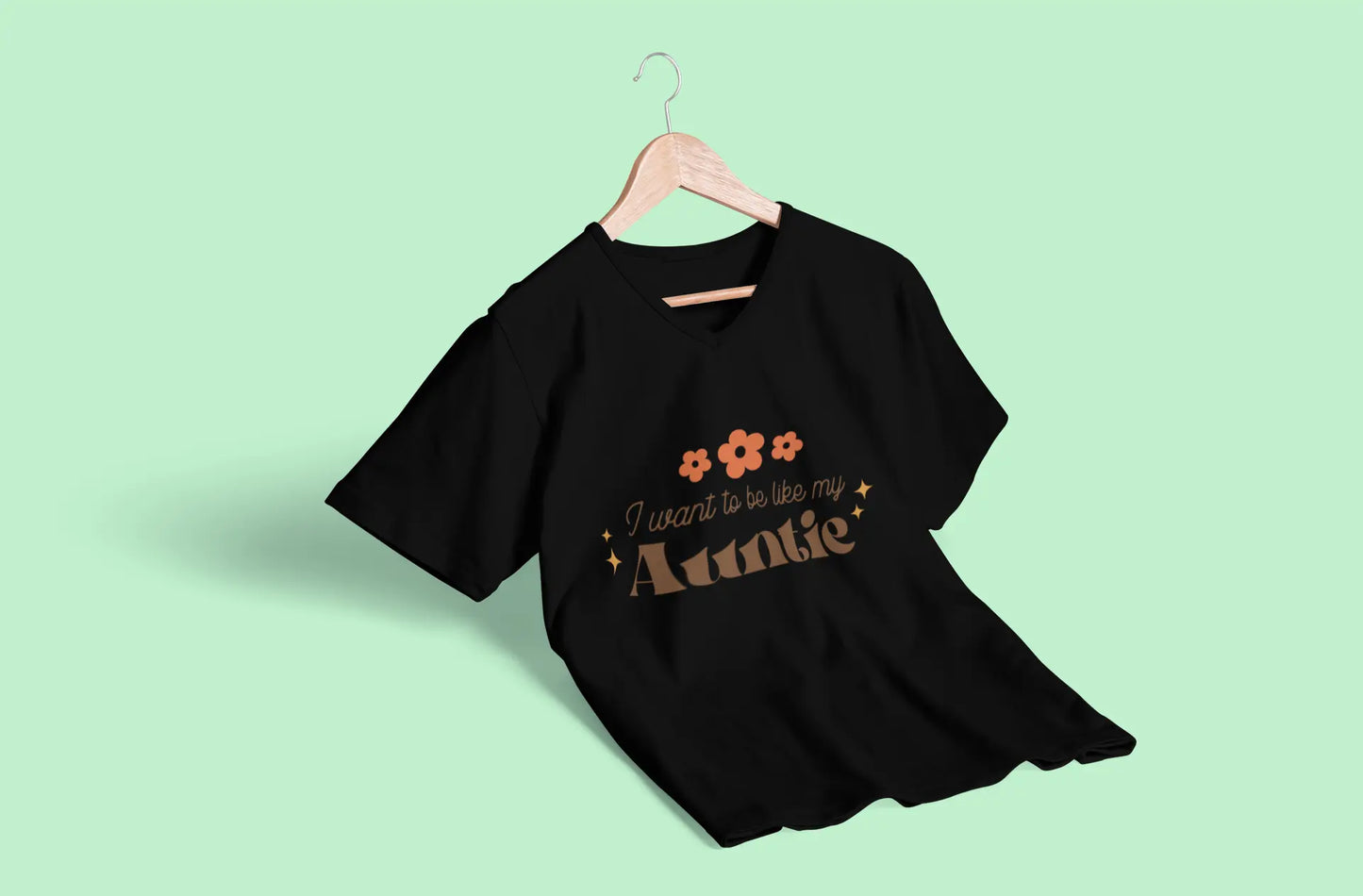 "I Want to Be Like My Auntie" Cute Graphic T-Shirts Boofy