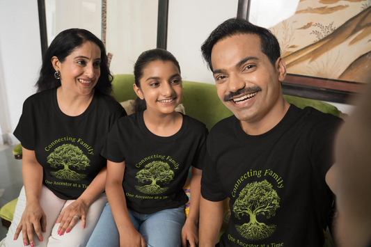 "Connecting Family One Ancestor at a Time" T-Shirts Boofy