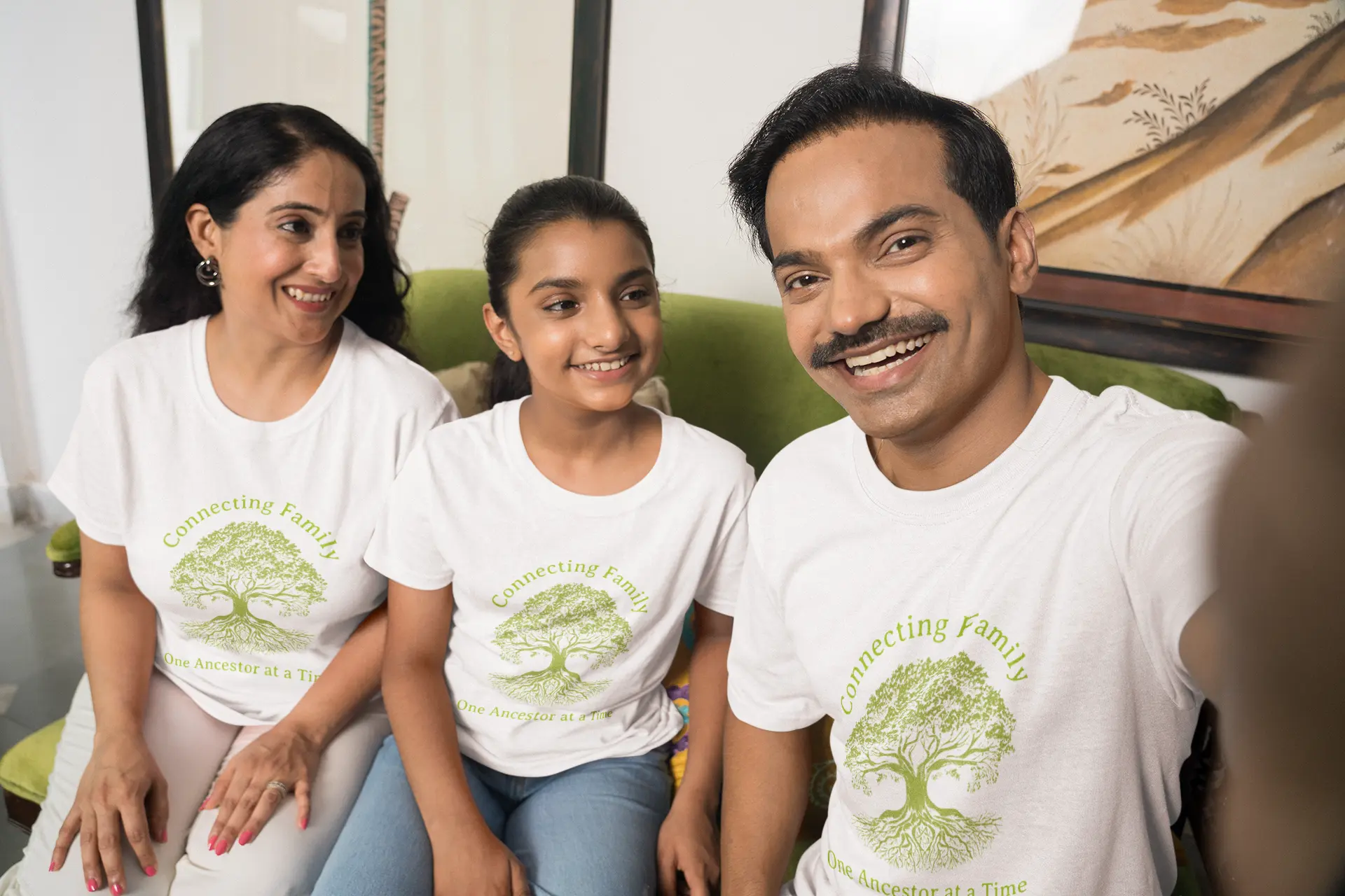 "Connecting Family One Ancestor at a Time" T-Shirts Boofy