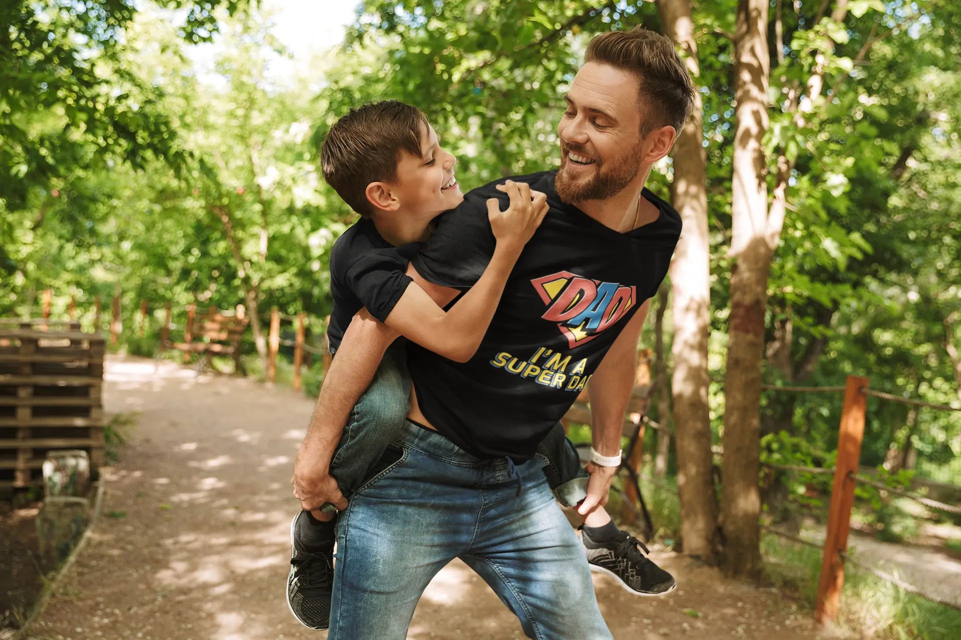 "I'm A Super Dad" Graphic Dad Humor T-Shirts Boofy