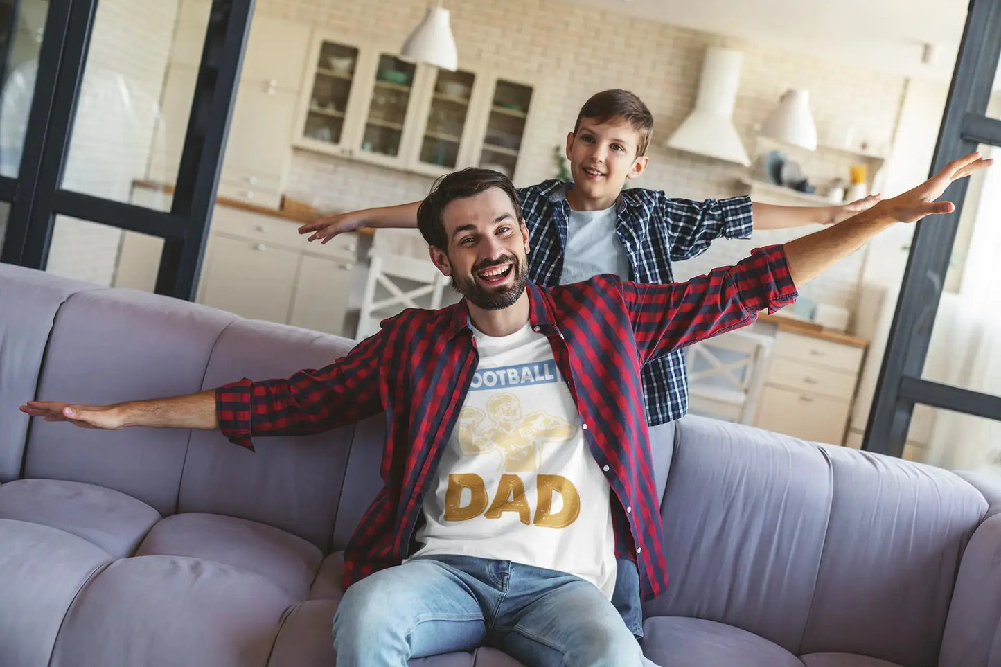 Football Dad Graphic T-Shirts Perfect for Sports Fans (Copy) Boofy