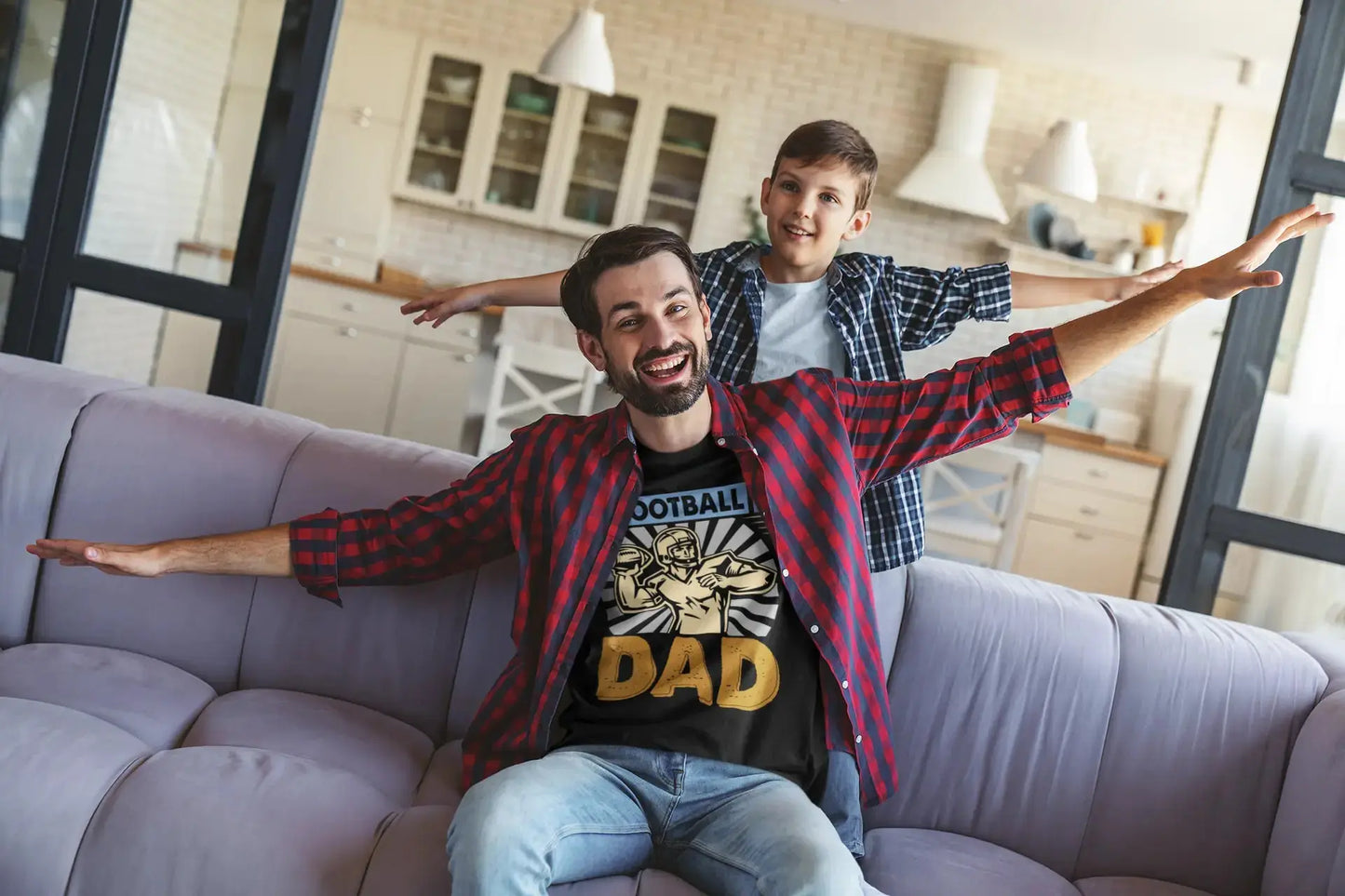 Football Dad Graphic T-Shirts Perfect for Sports Fans (Copy) Boofy