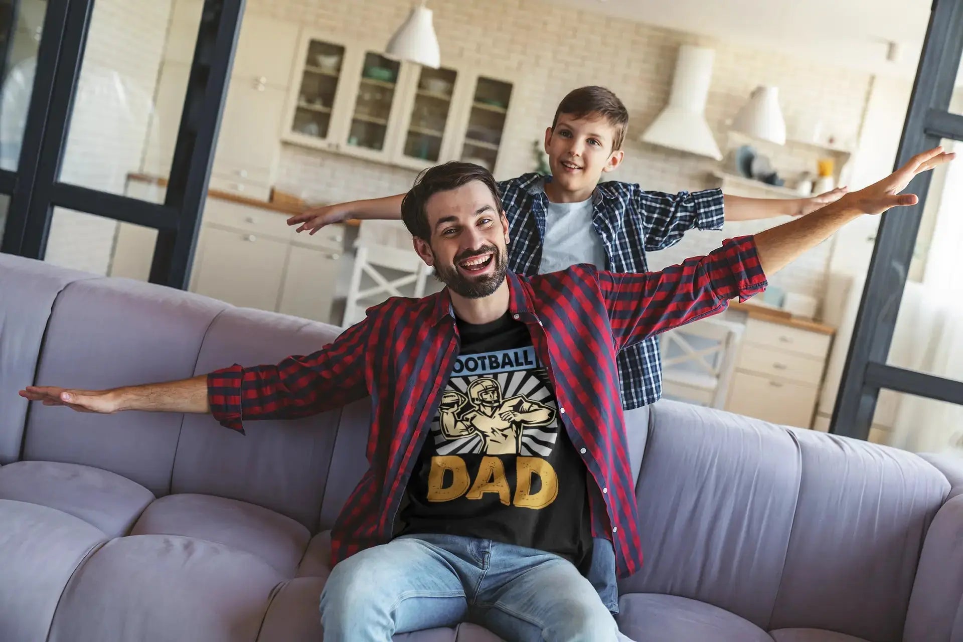 Football Dad Graphic T-Shirts Perfect for Sports Fans (Copy) Boofy