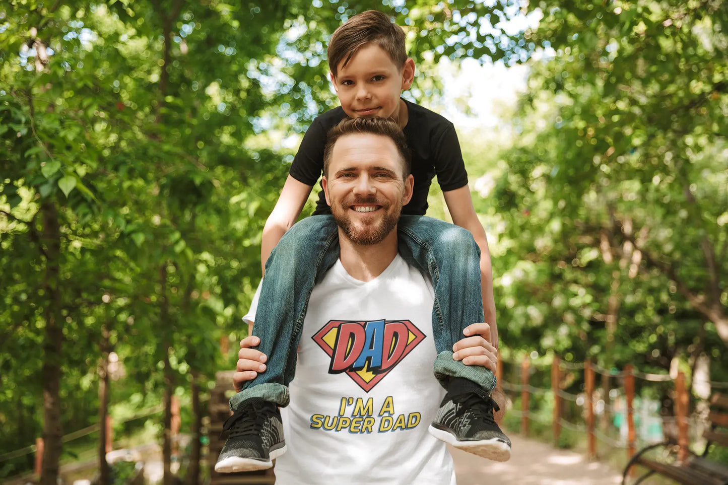 "I'm A Super Dad" Graphic Dad Humor T-Shirts Boofy
