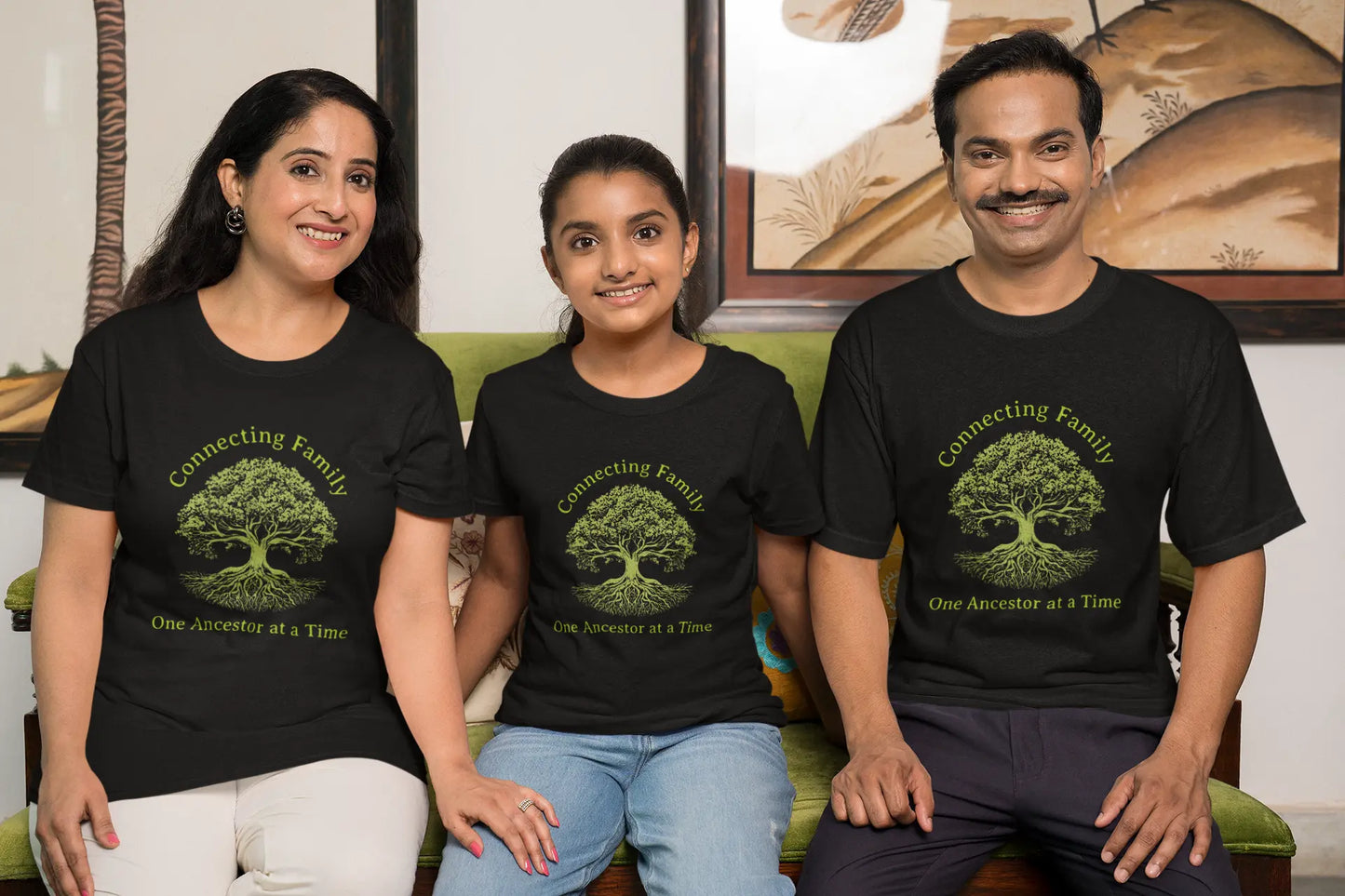 "Connecting Family One Ancestor at a Time" T-Shirts Boofy