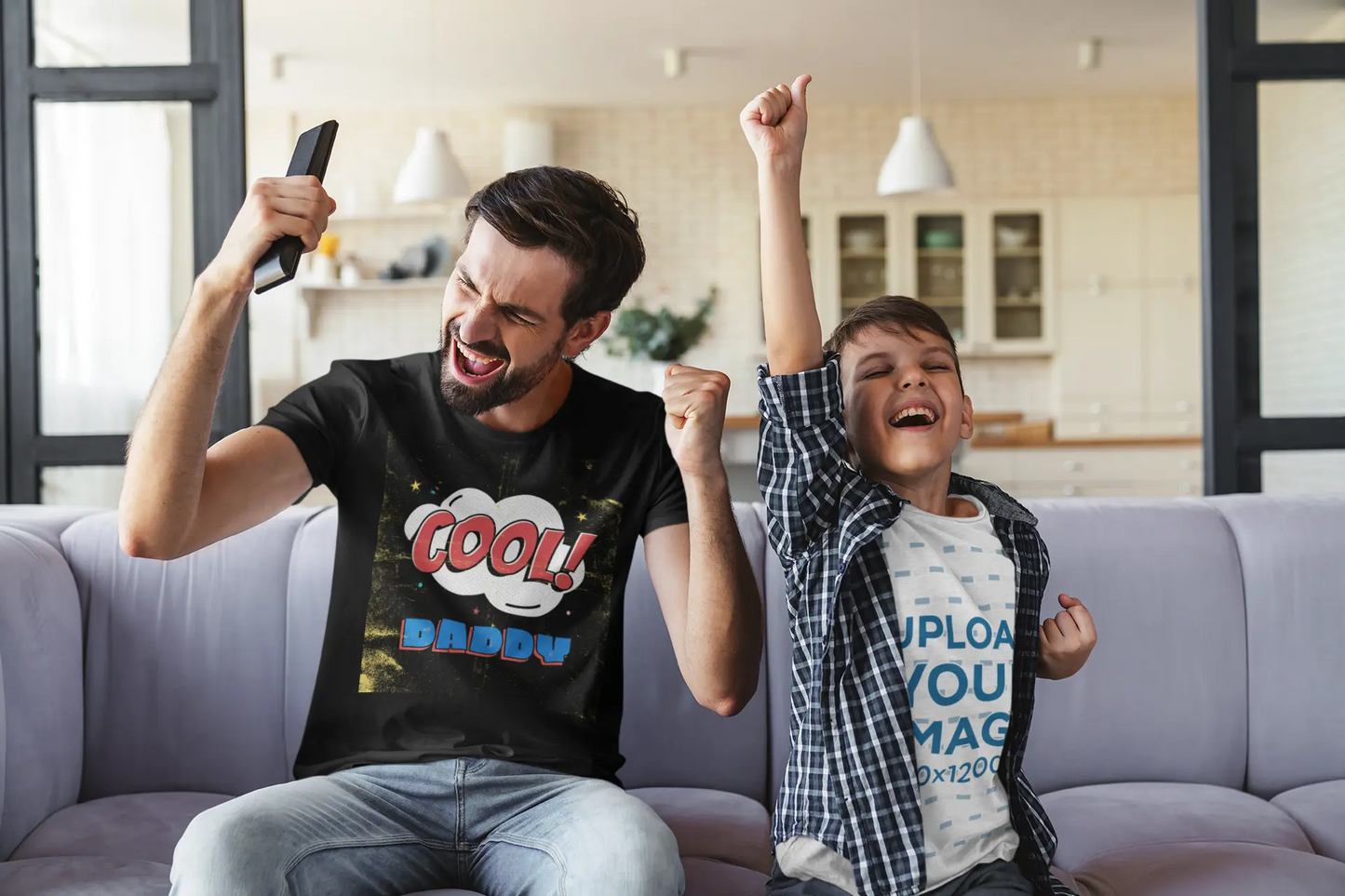 Cool Daddy Comic Style Graphic Casual T-Shirts Boofy