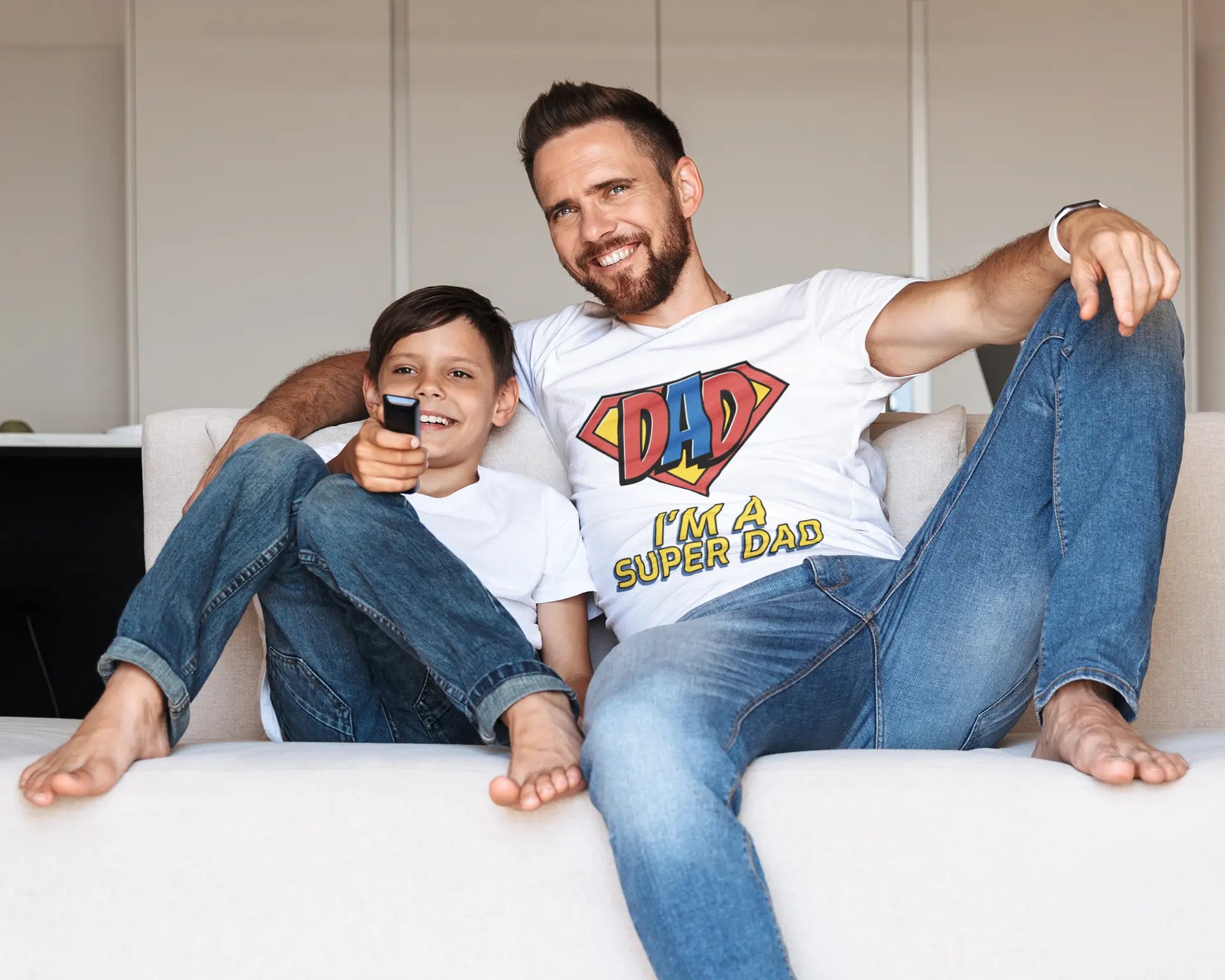 "I'm A Super Dad" Graphic Dad Humor T-Shirts Boofy