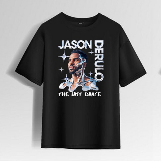 Jason Derulo The Last Dance World Tour 2026 front print tee