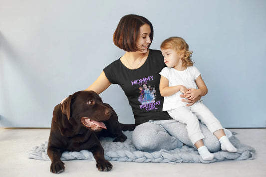 Mommy of The Birthday Girl T-Shirt: Frozen Cast Family Party Tee